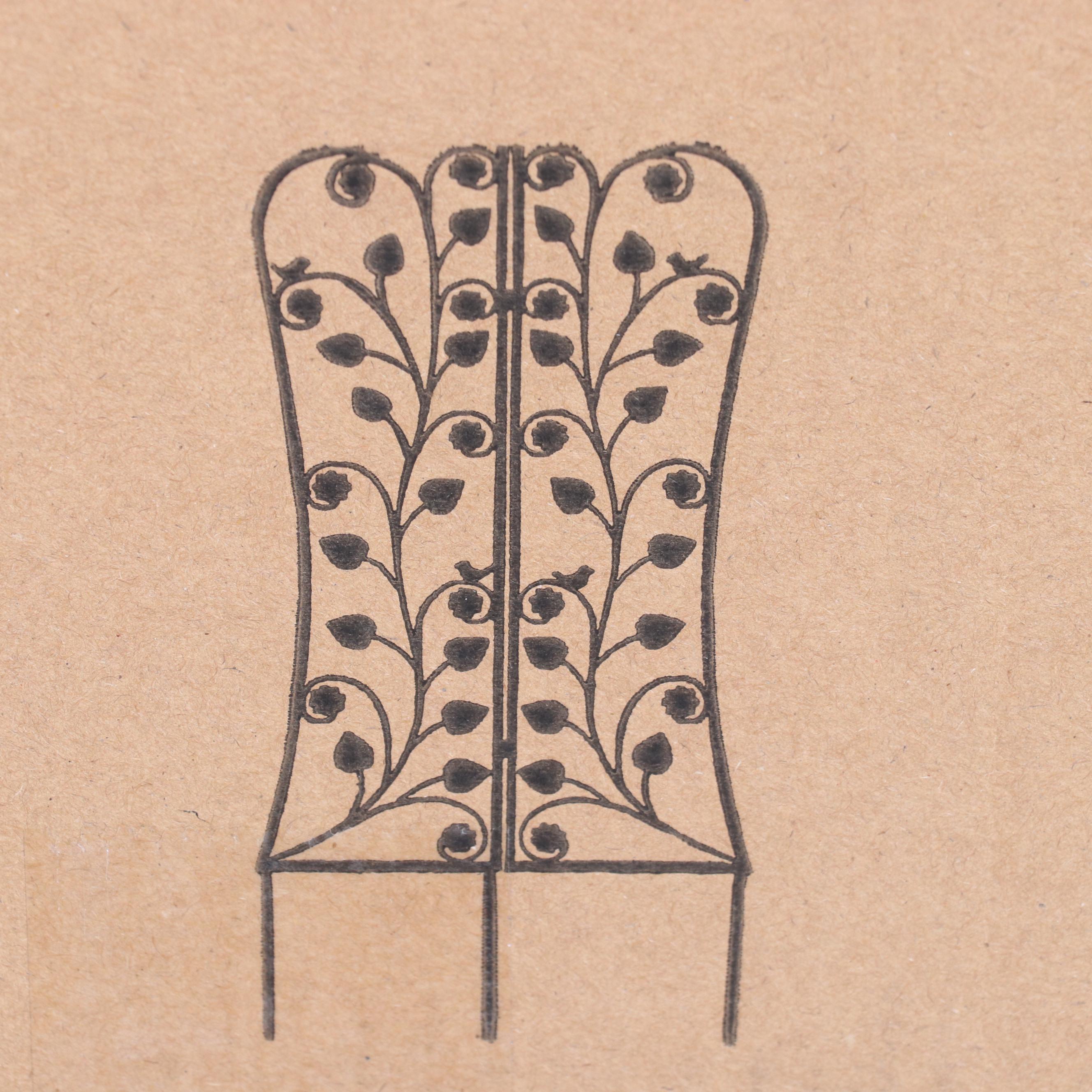 Stylecraft Bronze Finish Foldable Steel Garden Trellis