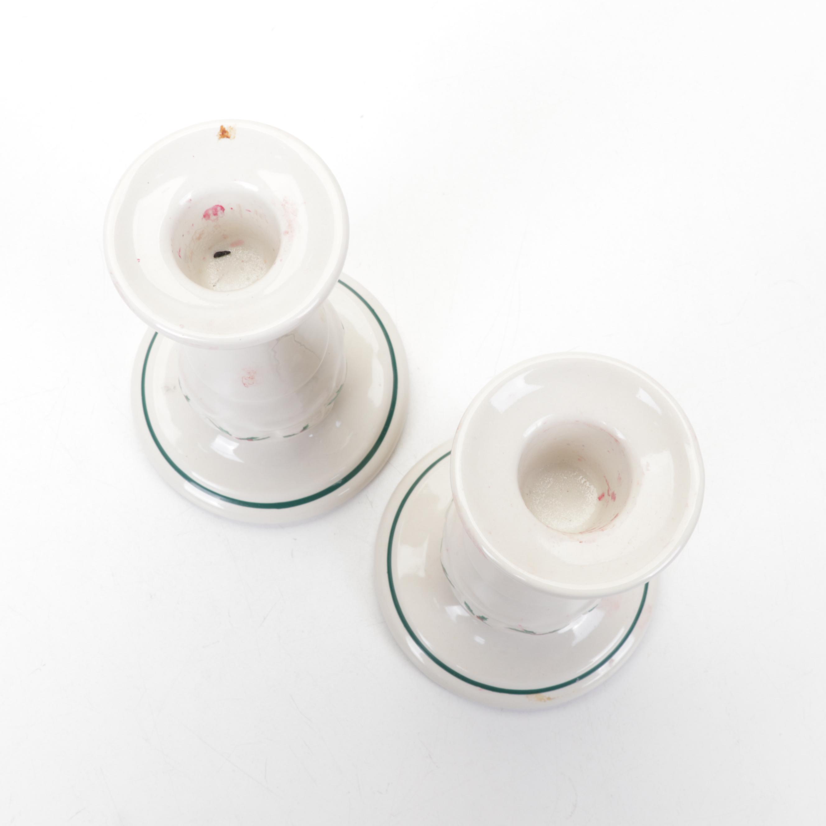 Longaberger "Woven Traditions Heritage Green" Dinnerware