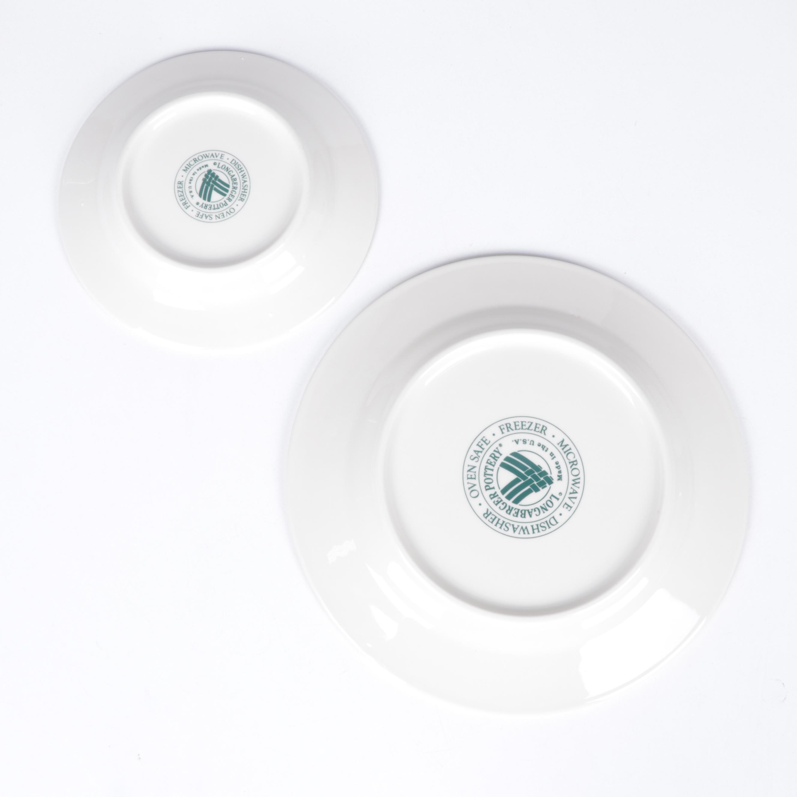 Longaberger "Woven Traditions Heritage Green" Dinnerware