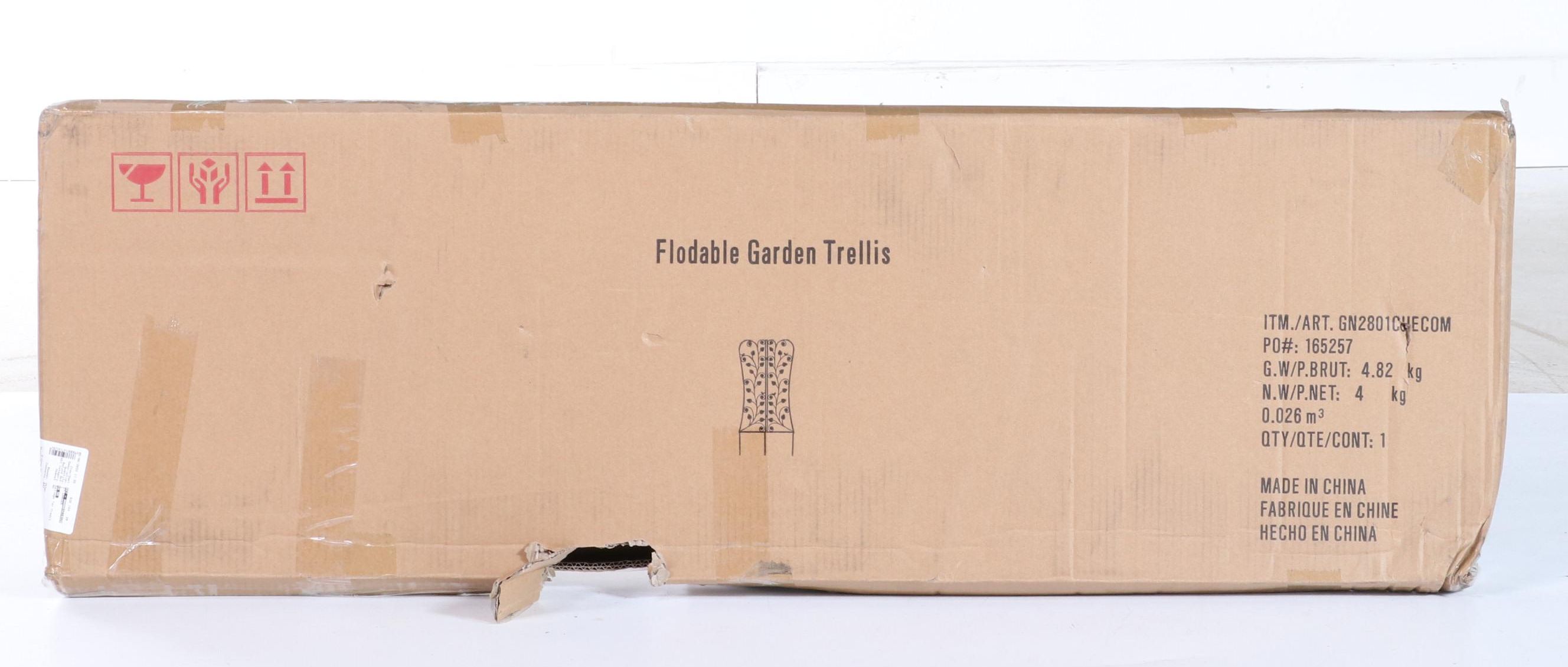 Stylecraft Bronze Finish Foldable Steel Garden Trellis