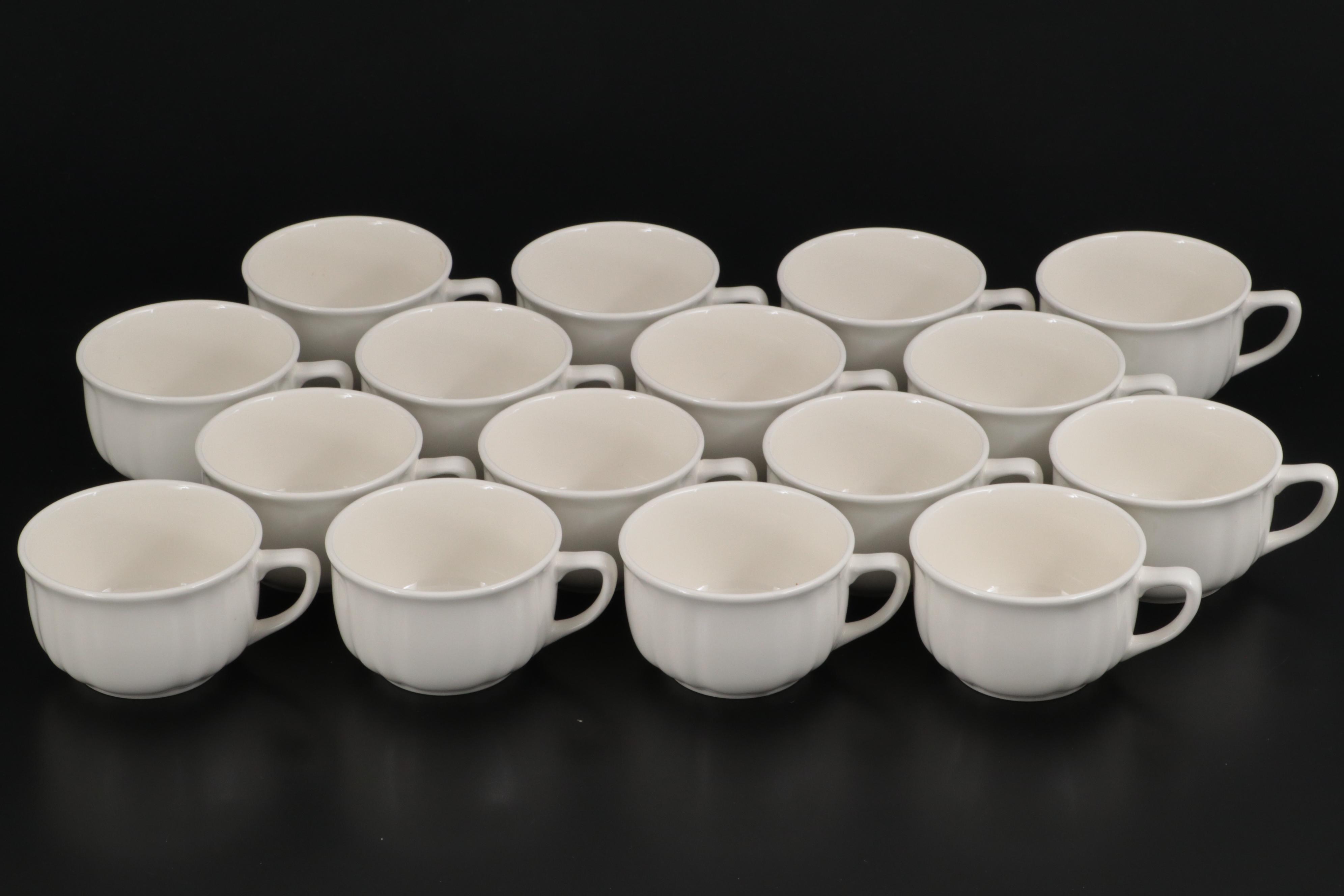 Richard Ginori "White Antico Doccia" Ironstone Dinnerware, Late 20th Century