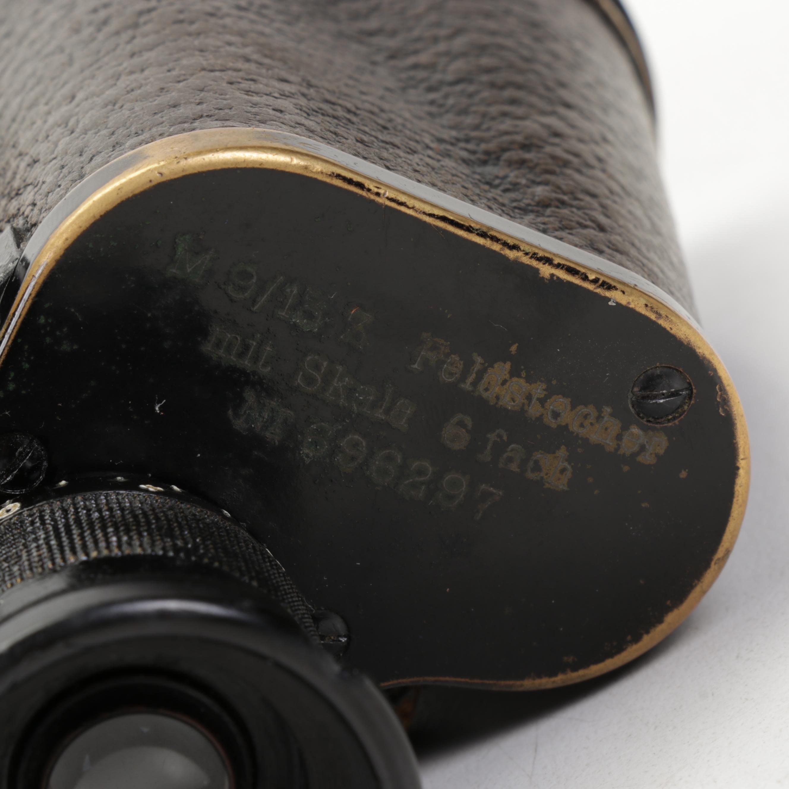 WWI Era Carl Zeiss Binoculars With Case, Early 20th Century