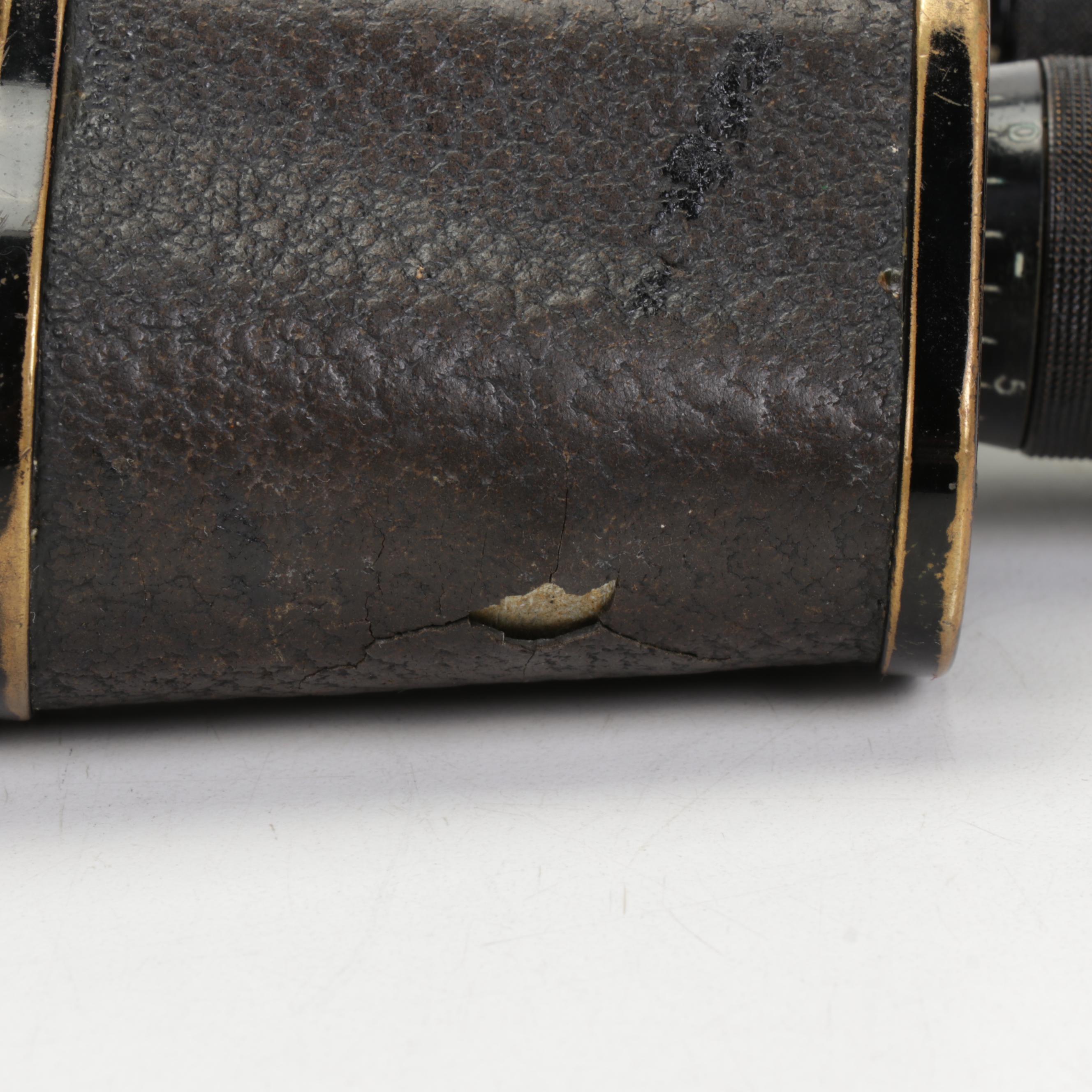 WWI Era Carl Zeiss Binoculars With Case, Early 20th Century