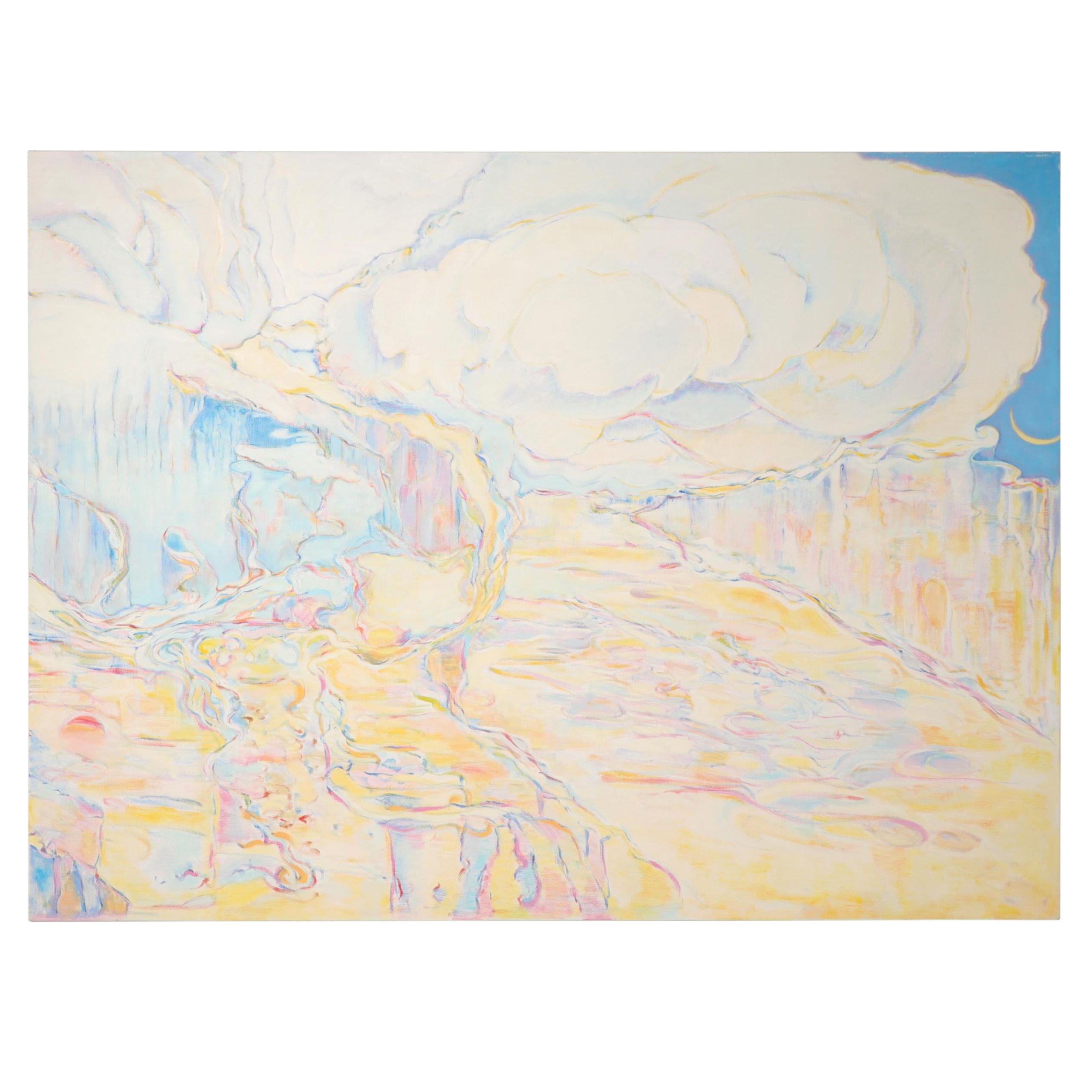 Ronald D. Newman Large-Scale Landscape Oil Painting "Angelic View"