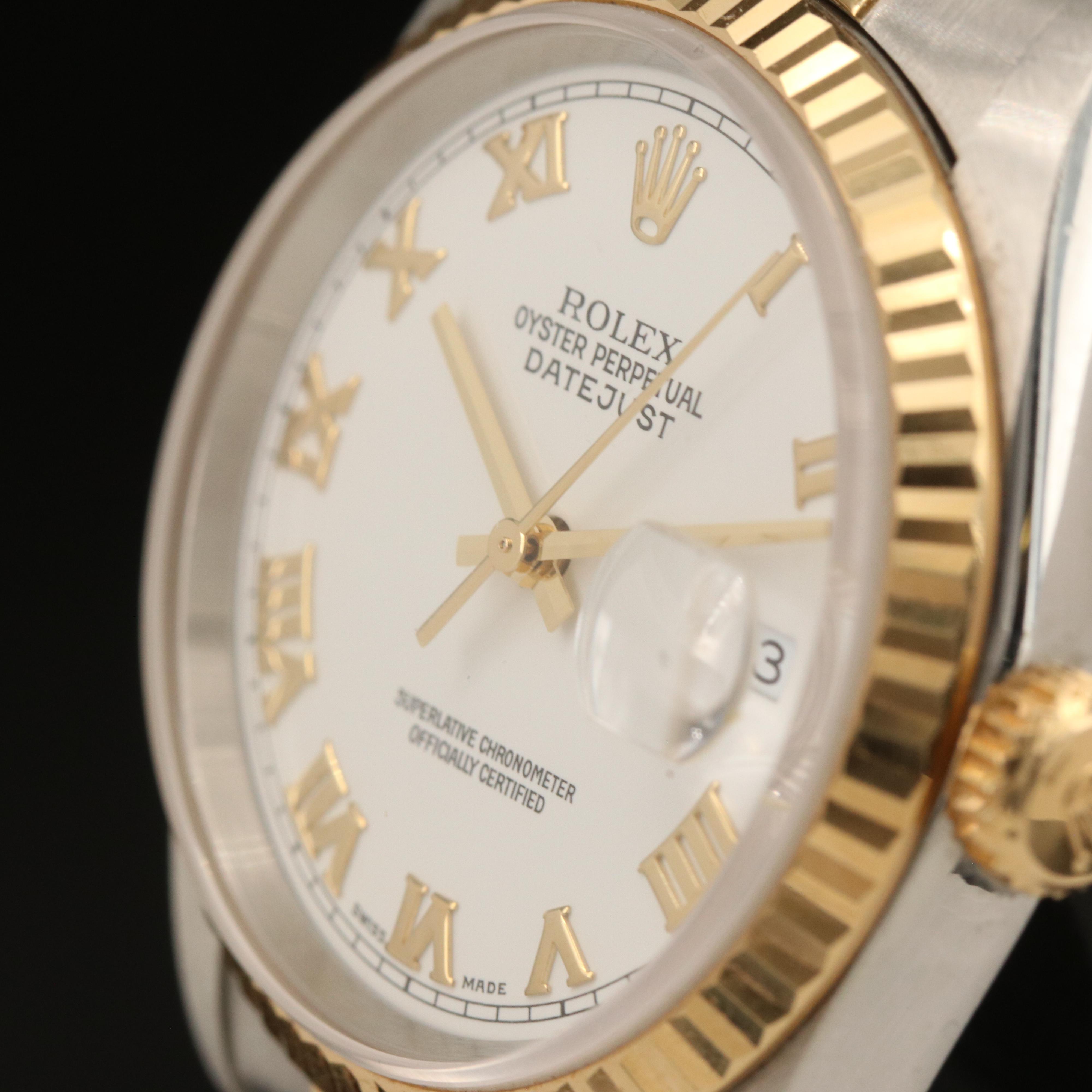 1997 - 98 Rolex Oyster Perpetual Datejust 18K and Stainless Steel Watch