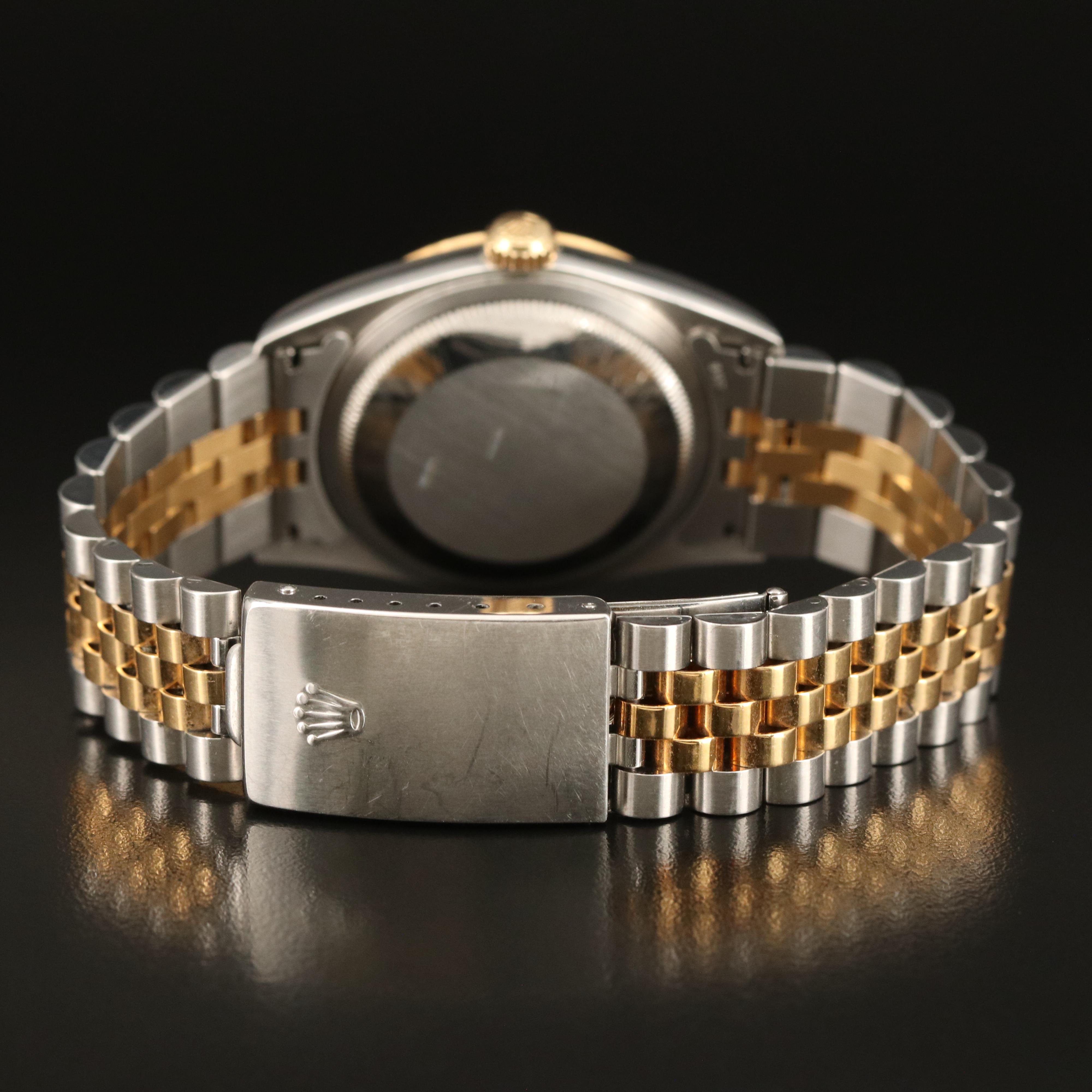 1997 - 98 Rolex Oyster Perpetual Datejust 18K and Stainless Steel Watch