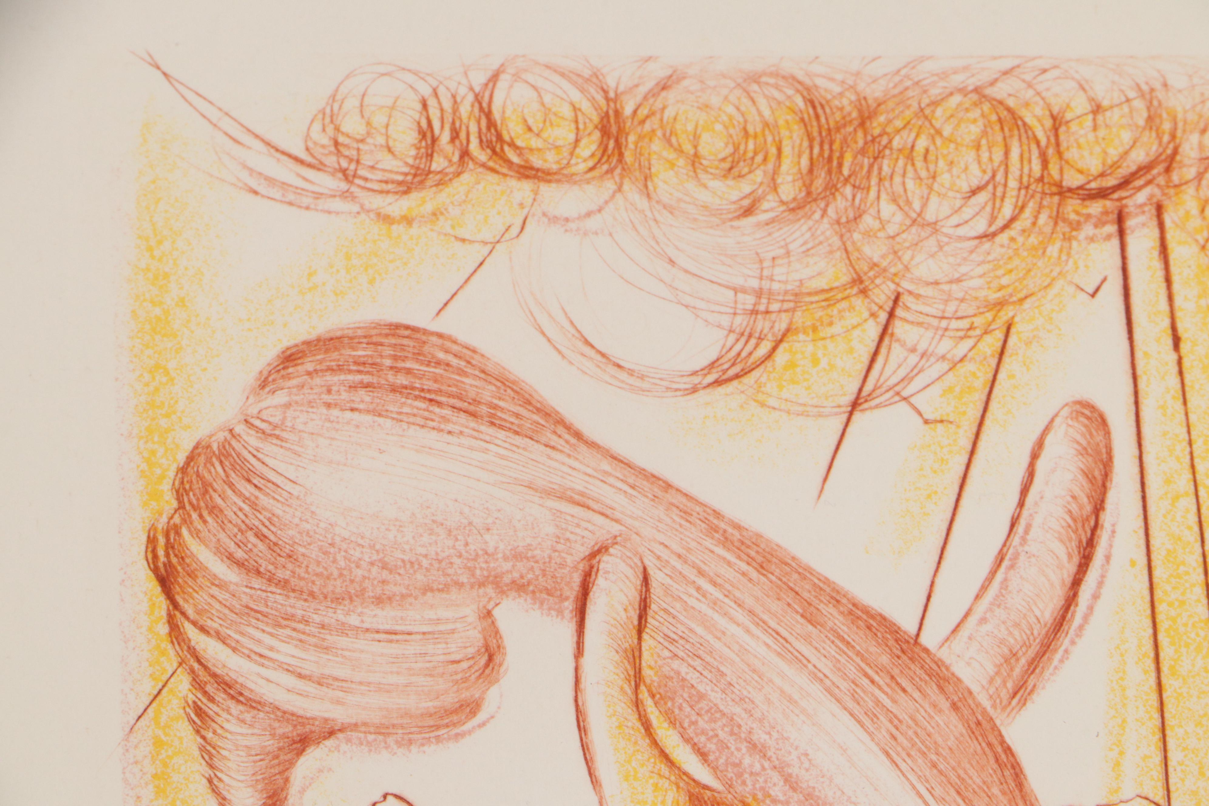 Salvador Dalí Restrike Etching "Soft Telephone"