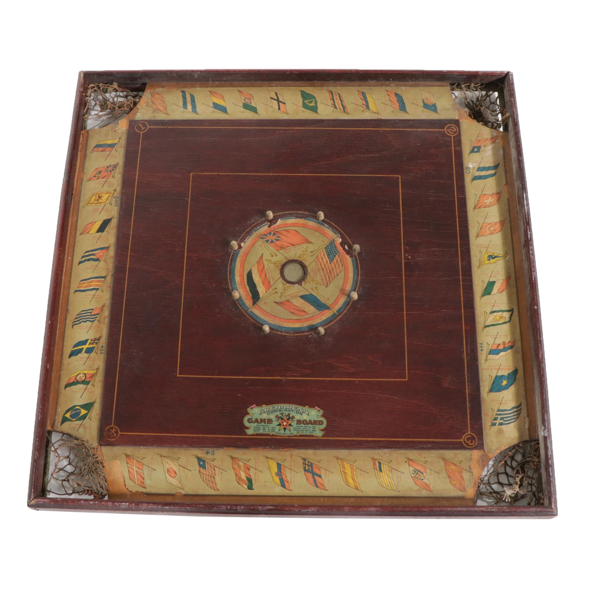 Archarena Combination Star Game Board, 1900s