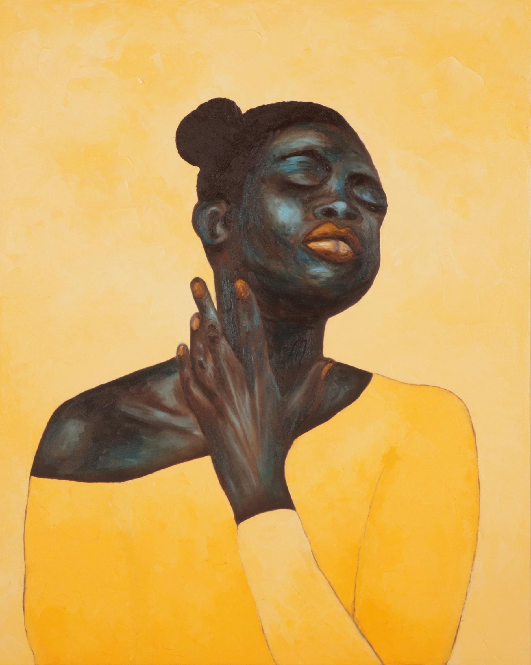 Oluwakemi Omowaire Portrait Oil Painting "Rebirth," 2022