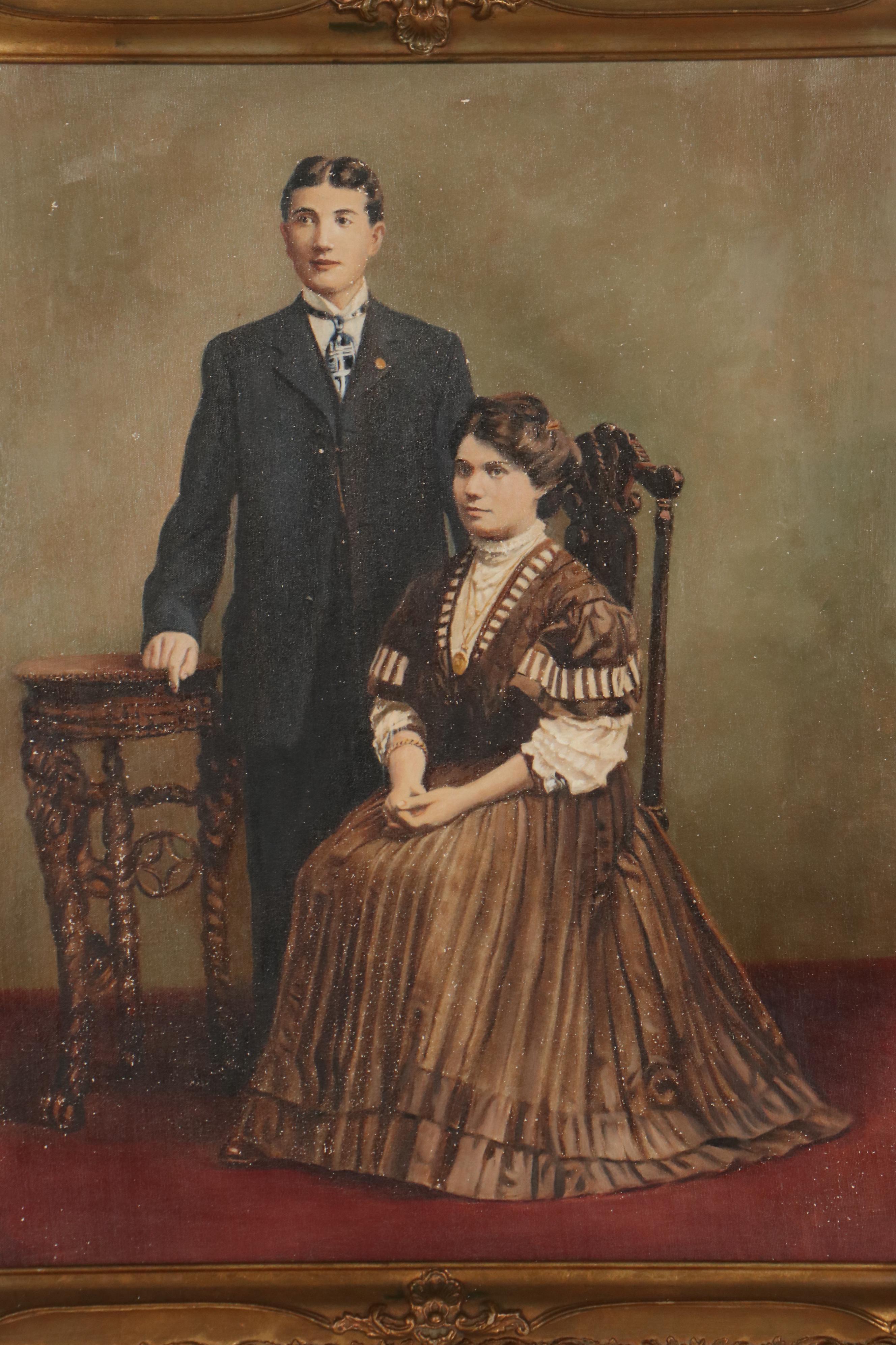 Portrait Oil Painting of Couple