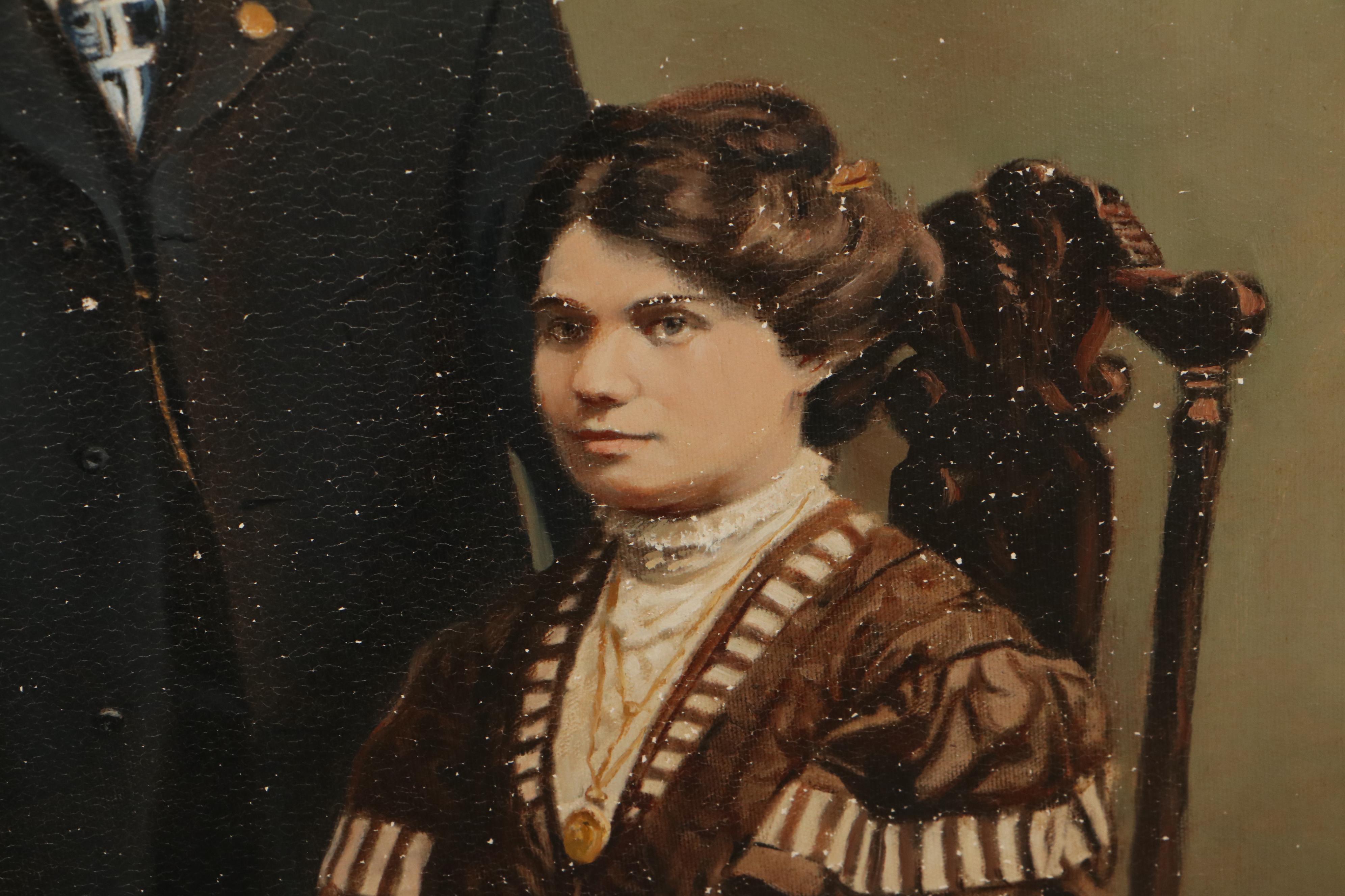 Portrait Oil Painting of Couple