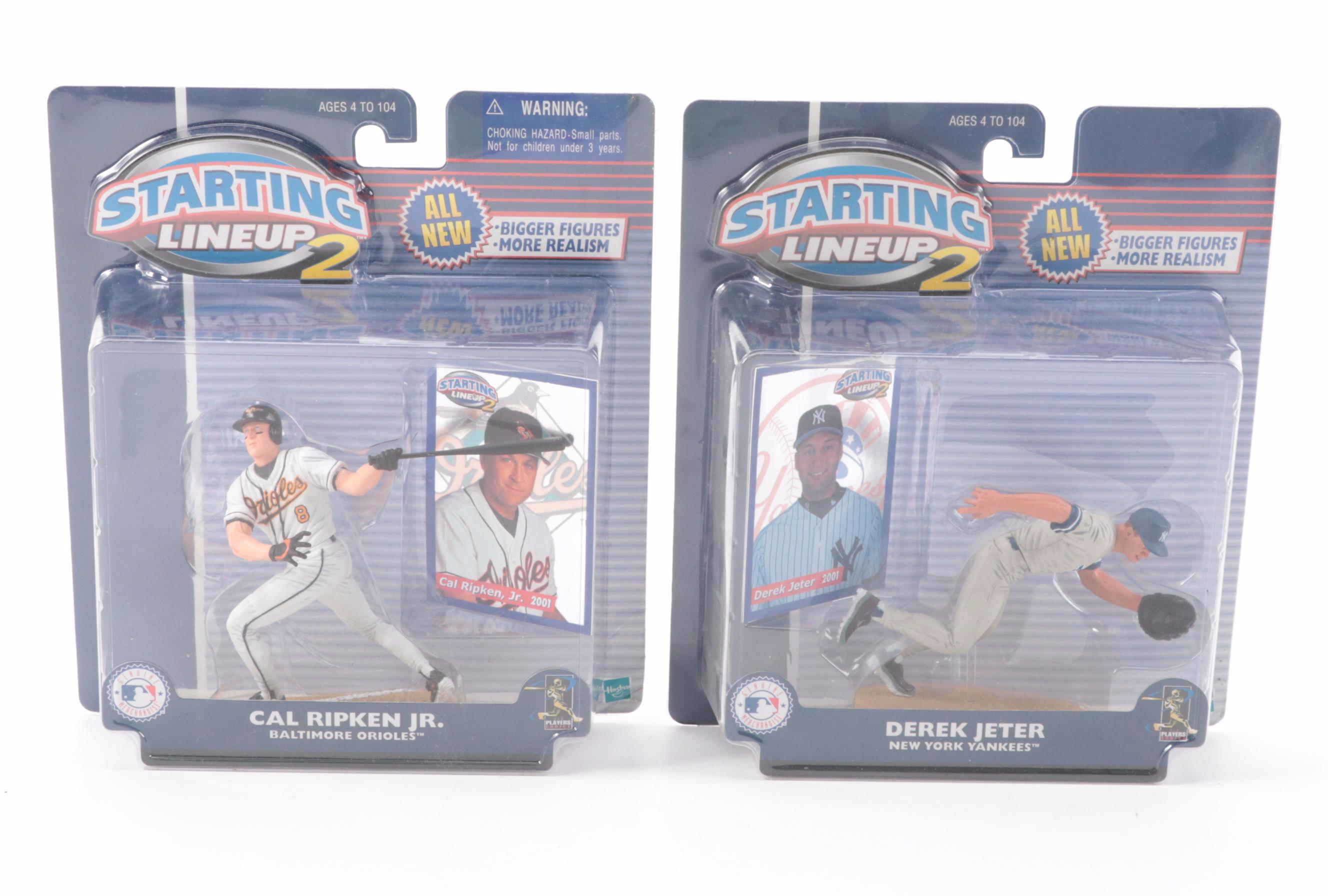 Hasbro Starting Lineup 2 Cal Ripken Jr., Derek Jeter, More Baseball Figures