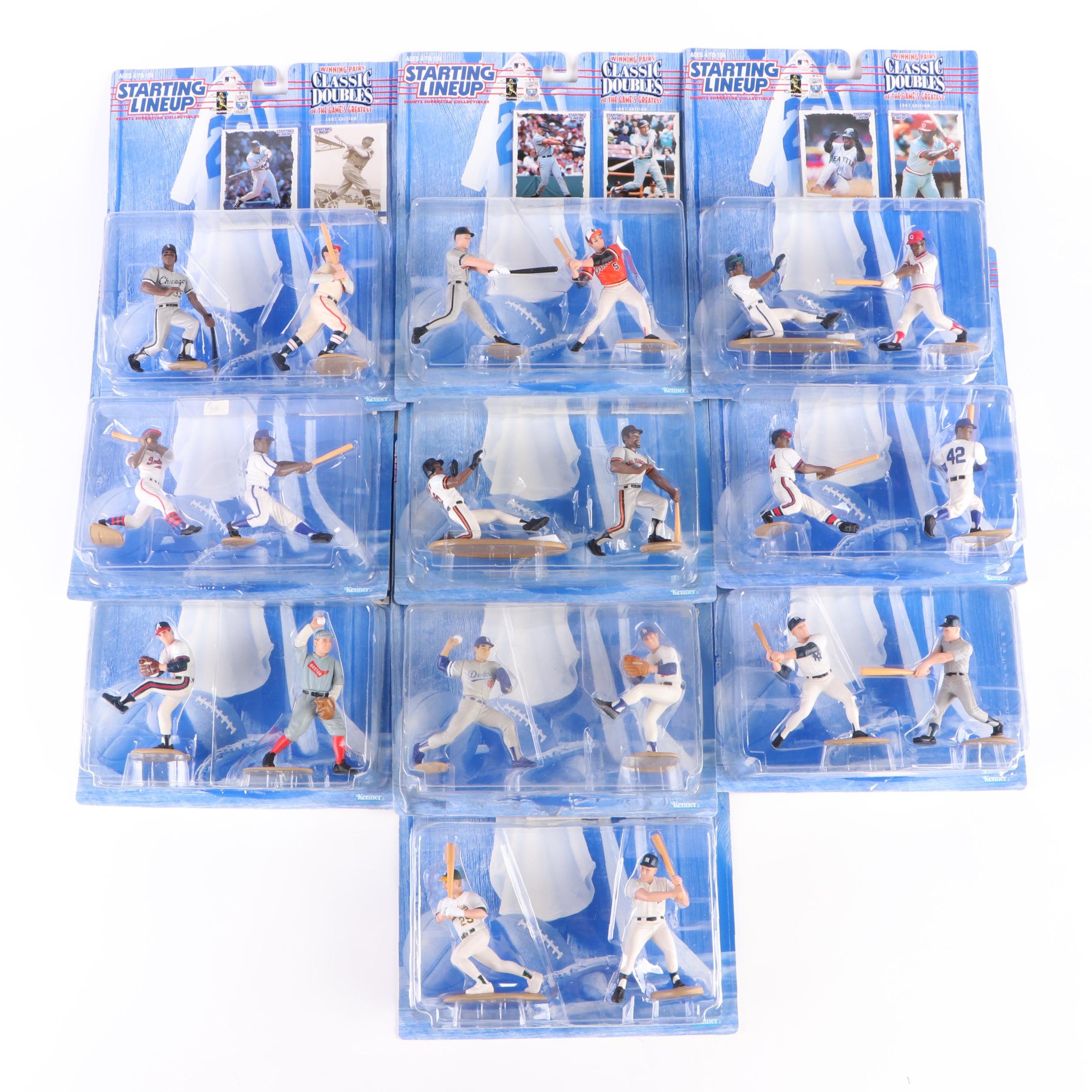 Kenner Starting Lineup Classic Doubles Mantle, Griffey Jr, More Baseball Figures