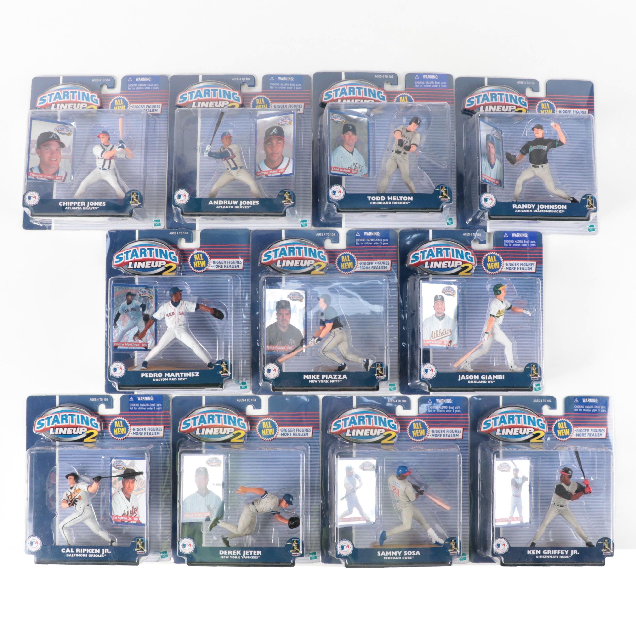 Hasbro Starting Lineup 2 Cal Ripken Jr., Derek Jeter, More Baseball Figures