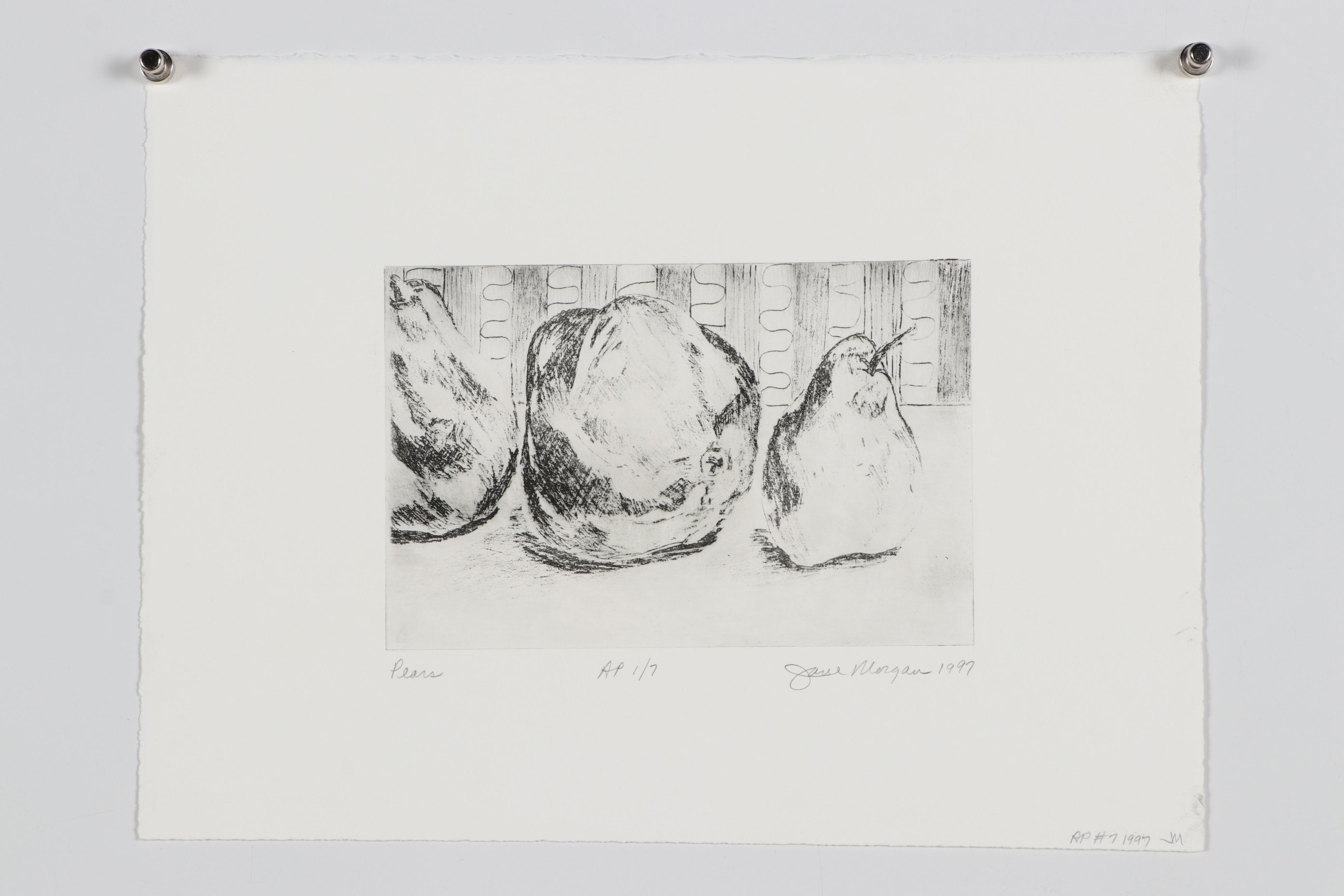 Jane Morgan and Ruth Bennett Etchings Including "Beneath the Fountain"