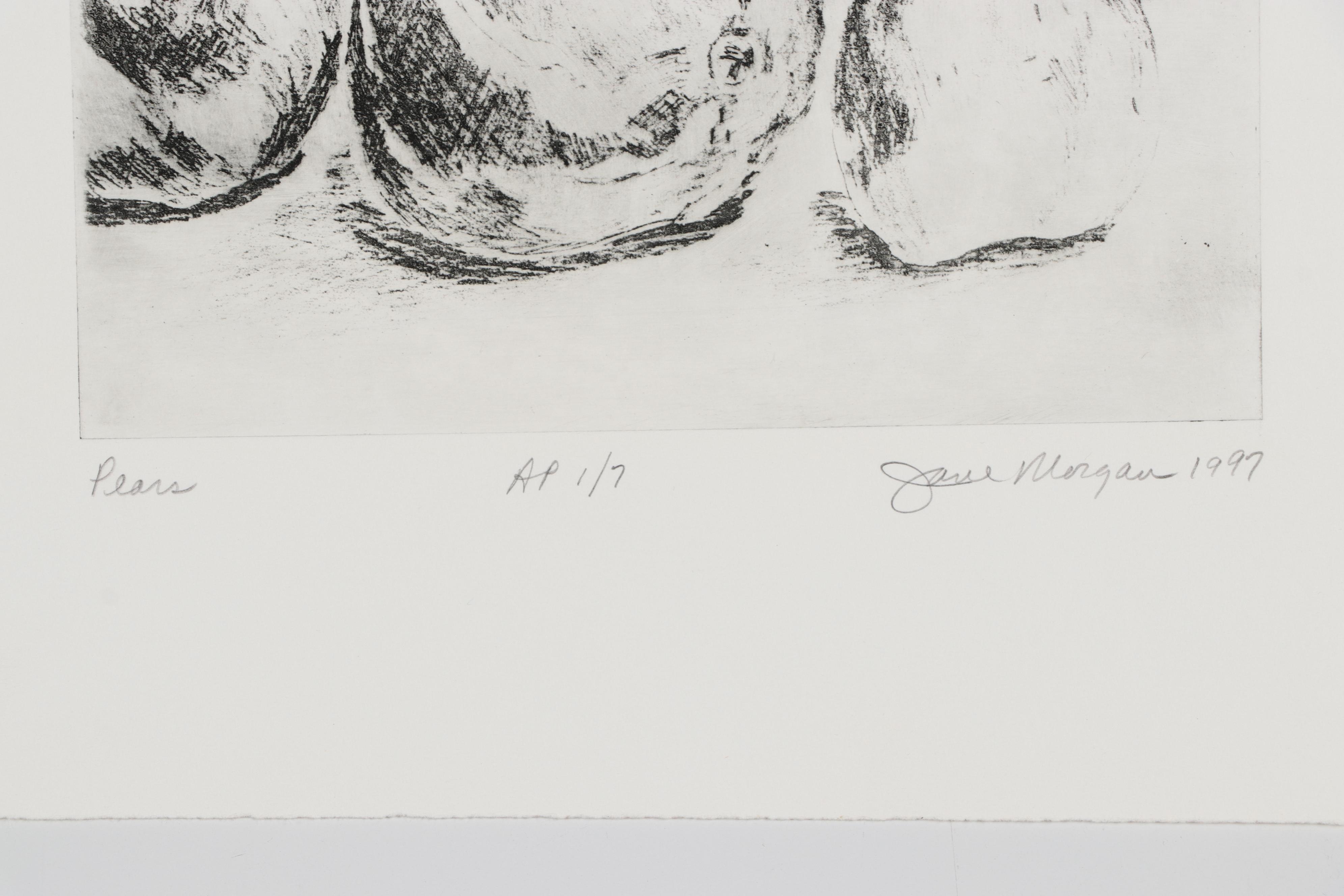 Jane Morgan and Ruth Bennett Etchings Including "Beneath the Fountain"