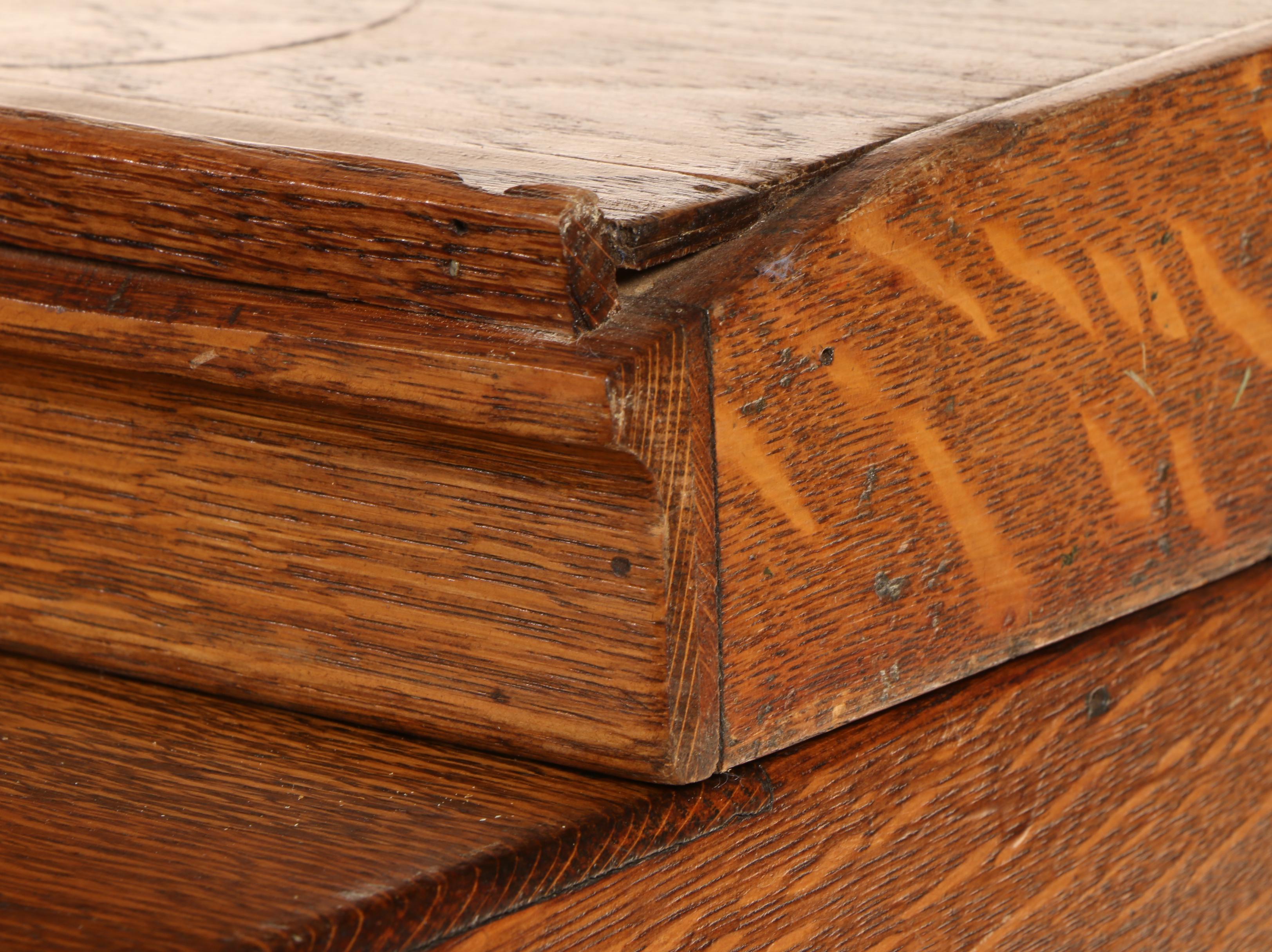 American Quartersawn Oak Twelve-Drawer Sectional File Cabinet, Early 20th C.