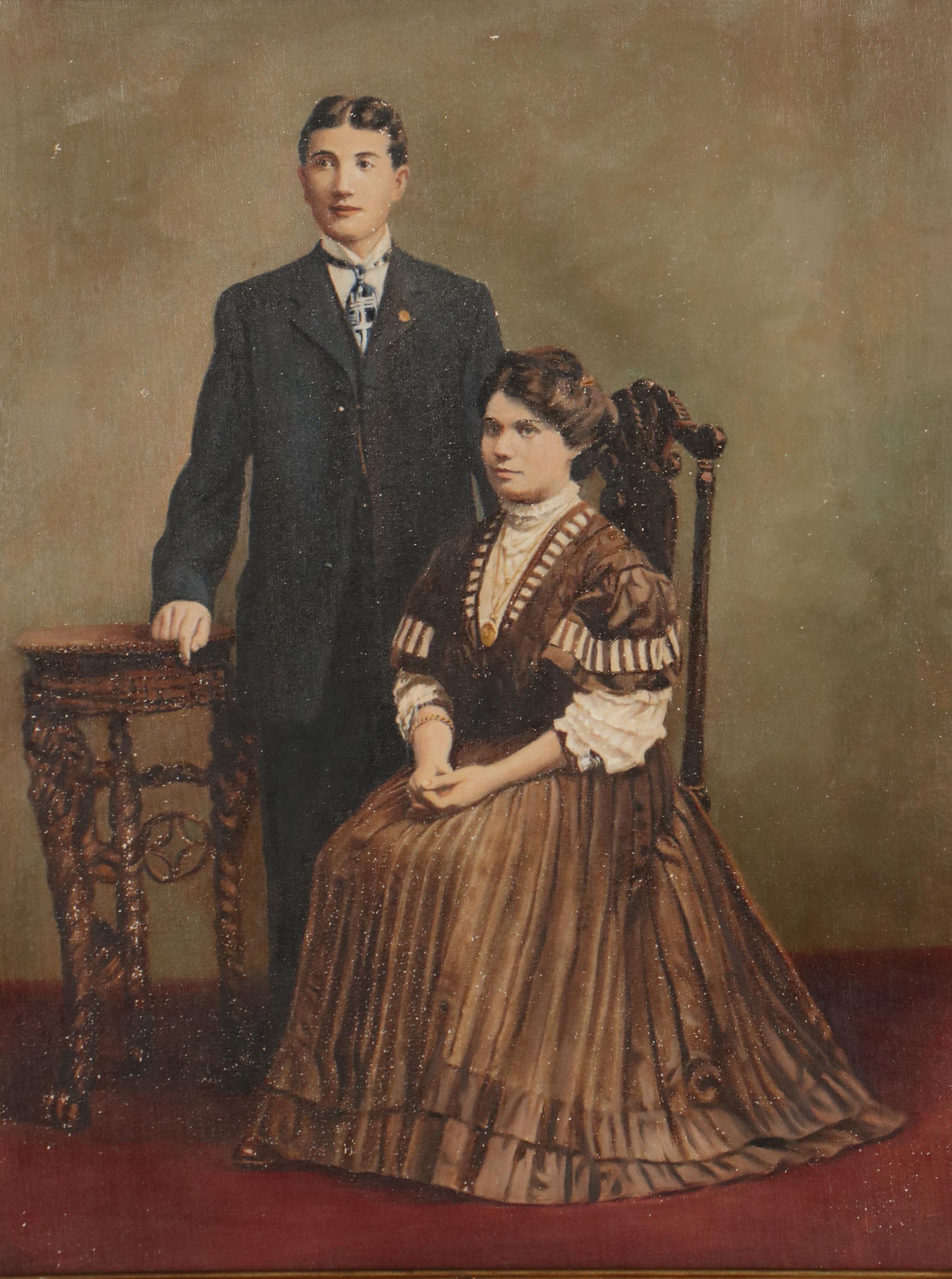 Portrait Oil Painting of Couple