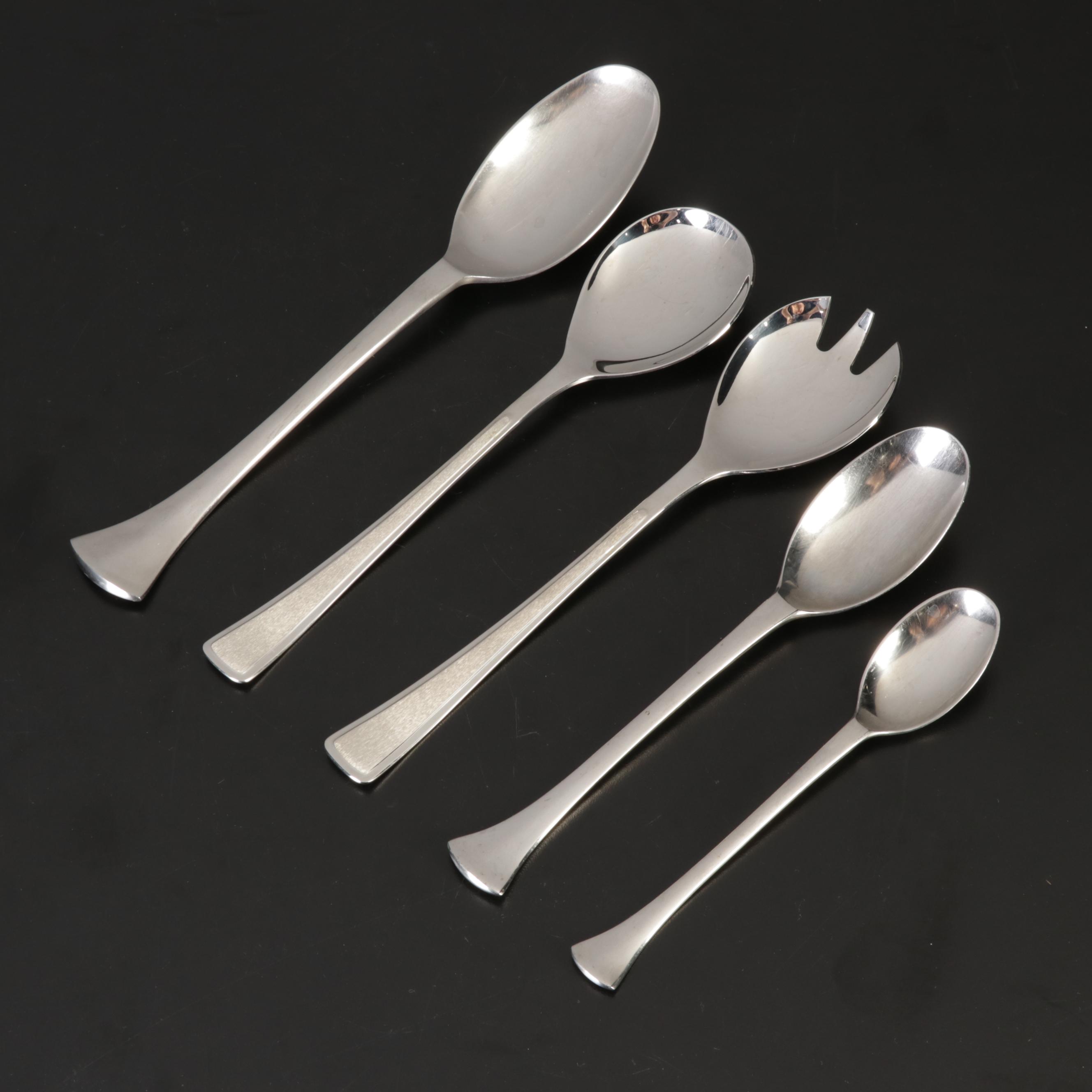 Dansk Danish Modern Style "Thistle" Stainless Steel Flatware, 1969-1996