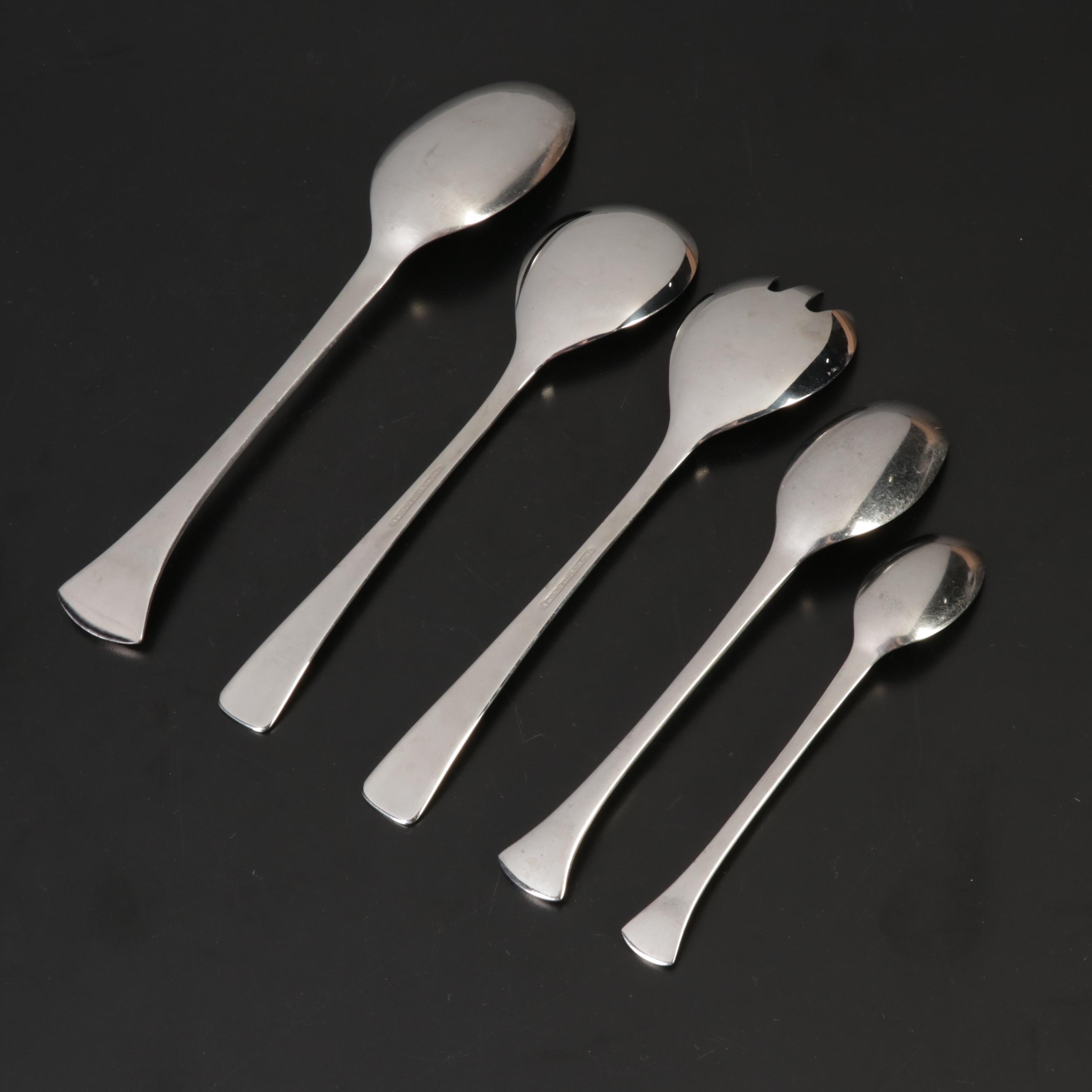 Dansk Danish Modern Style "Thistle" Stainless Steel Flatware, 1969-1996