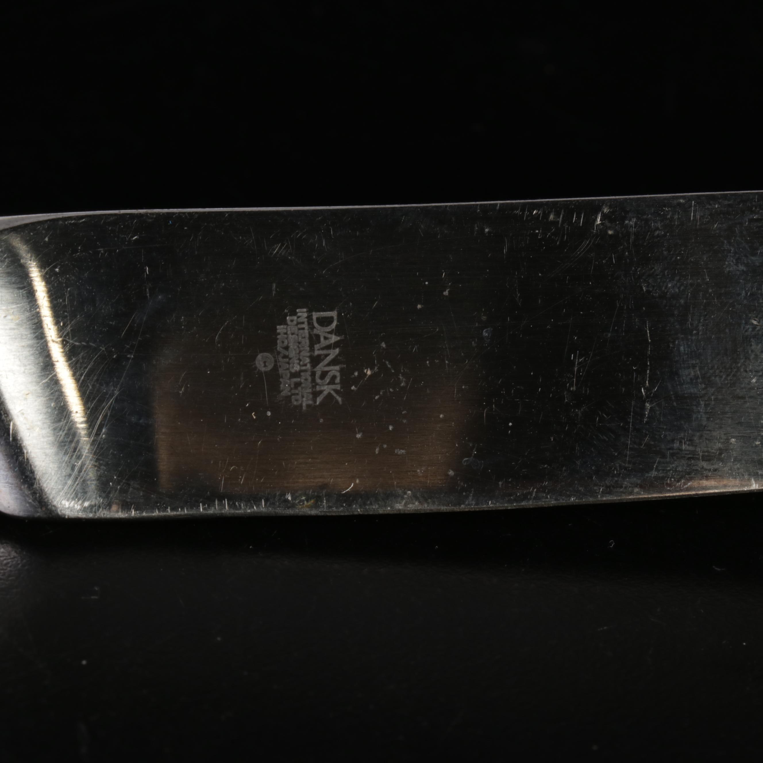 Dansk Danish Modern Style "Thistle" Stainless Steel Flatware, 1969-1996