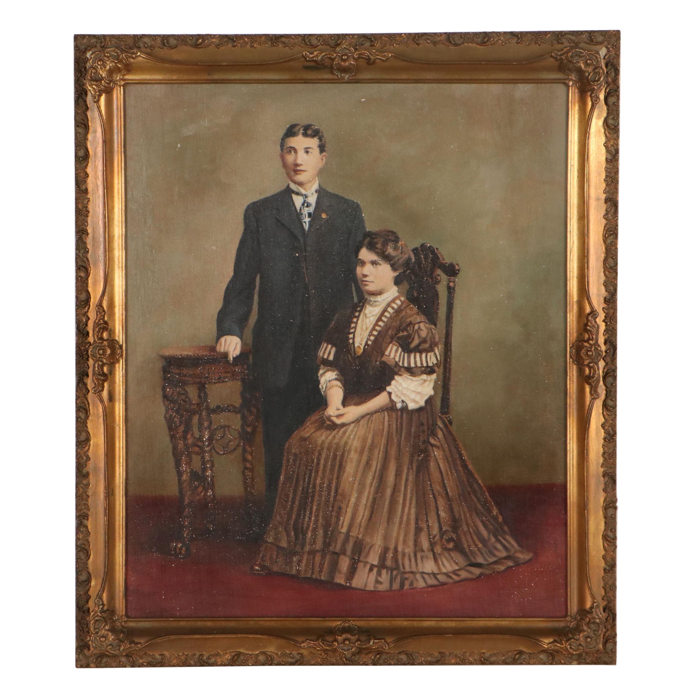 Portrait Oil Painting of Couple