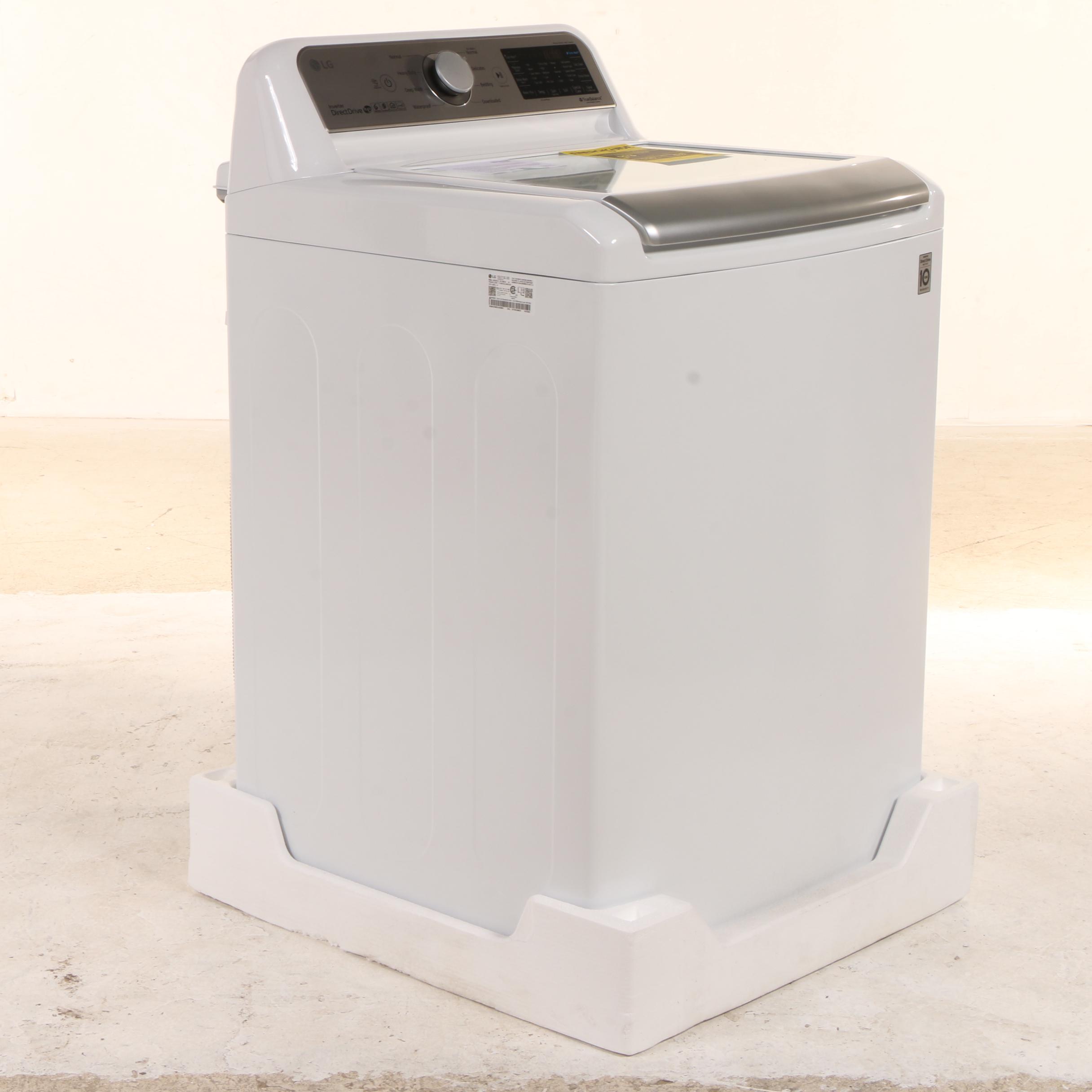LG 5.0 Cu. Ft. White Wi-Fi Enabled Top Load Washer