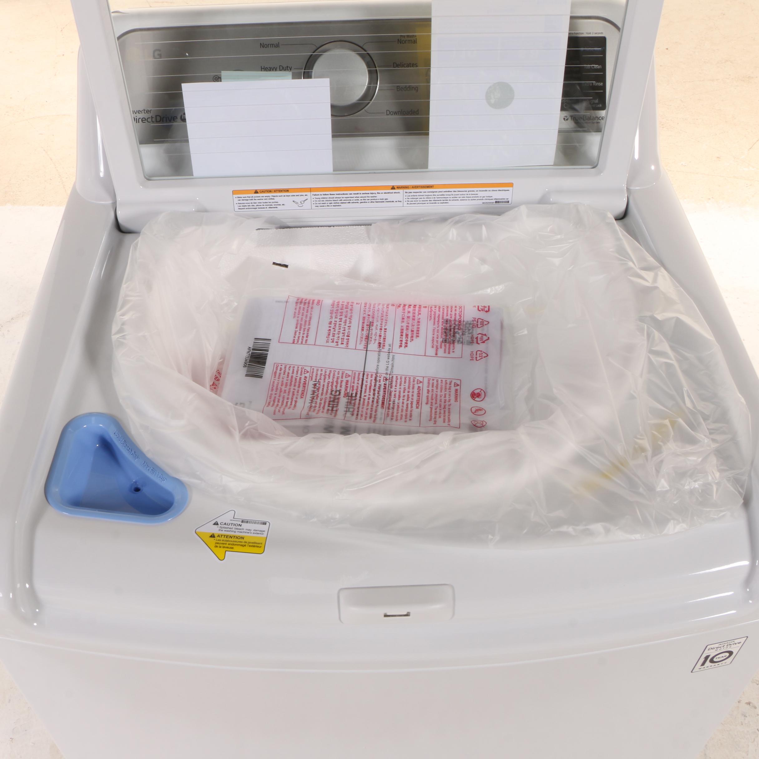 LG 5.0 Cu. Ft. White Wi-Fi Enabled Top Load Washer