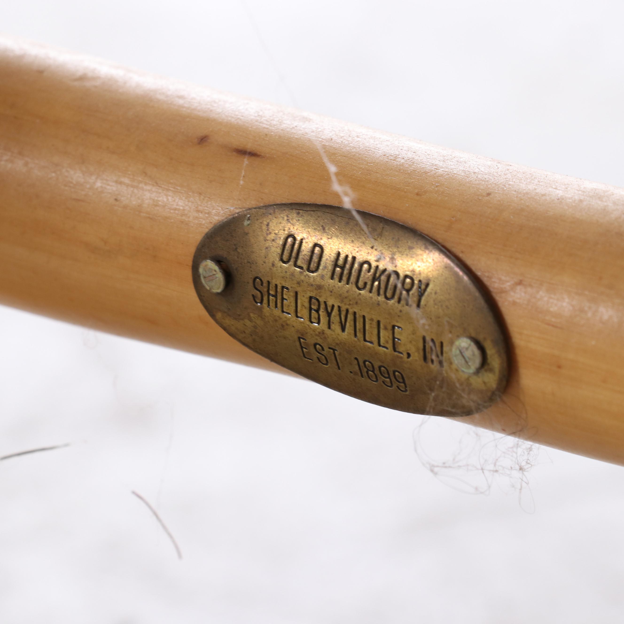 Pair of Old Hickory Furniture Co. Rustic Twig and Splint-Woven Armchairs