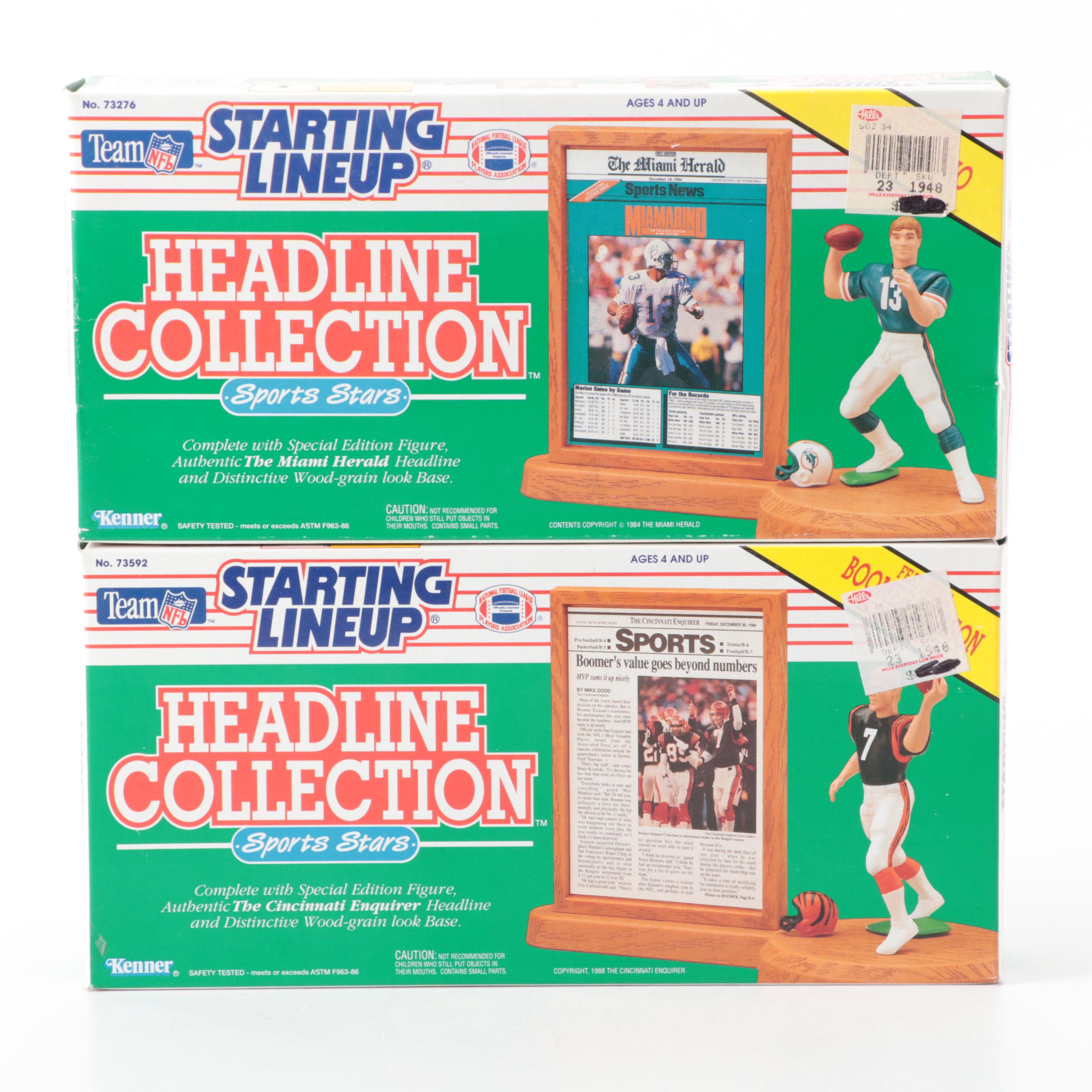 Kenner Starting Lineup Headline Collection Barry Sanders, More Football Figures