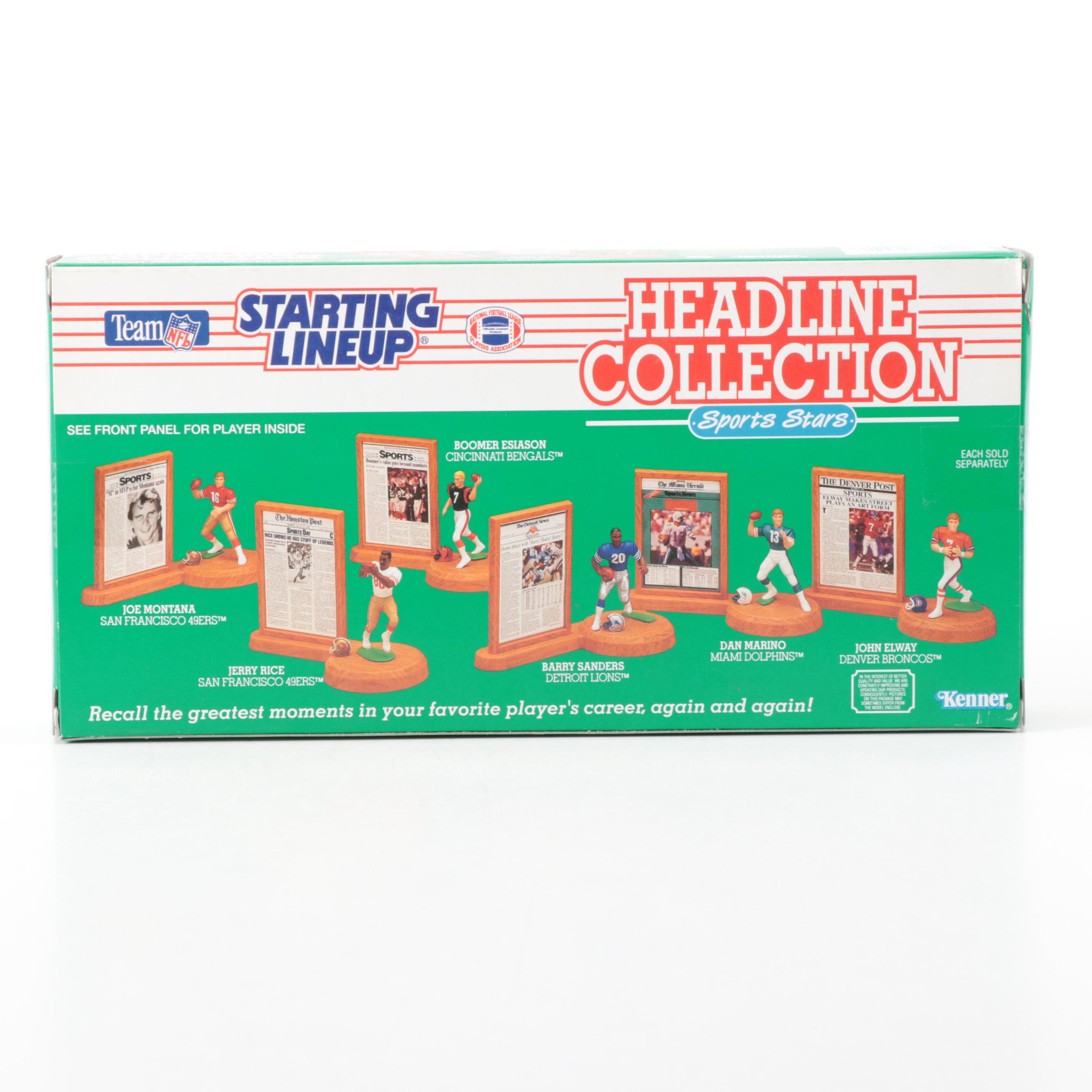 Kenner Starting Lineup Headline Collection Barry Sanders, More Football Figures