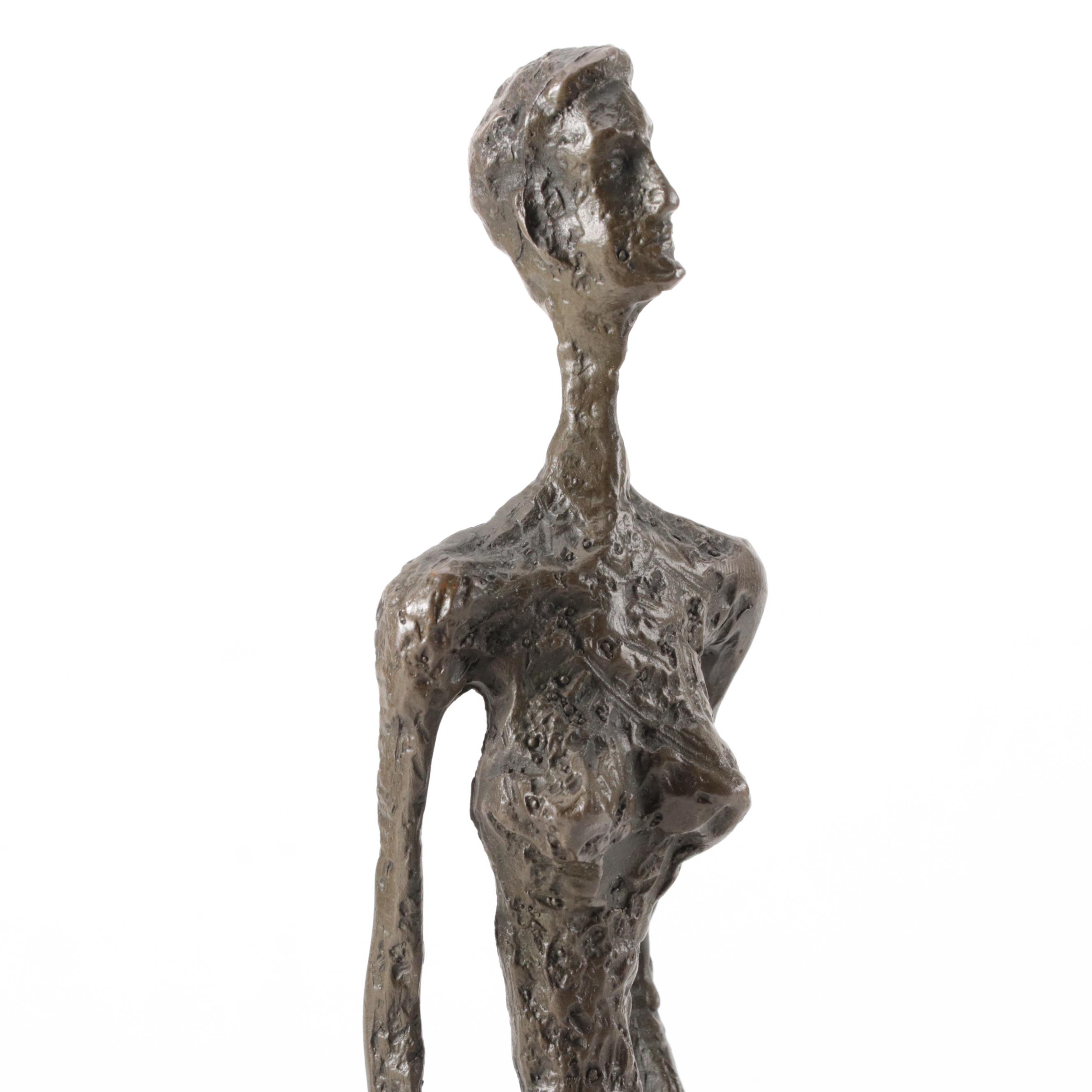 Bronze Sculpture After Alberto Giacometti, Circa 2000