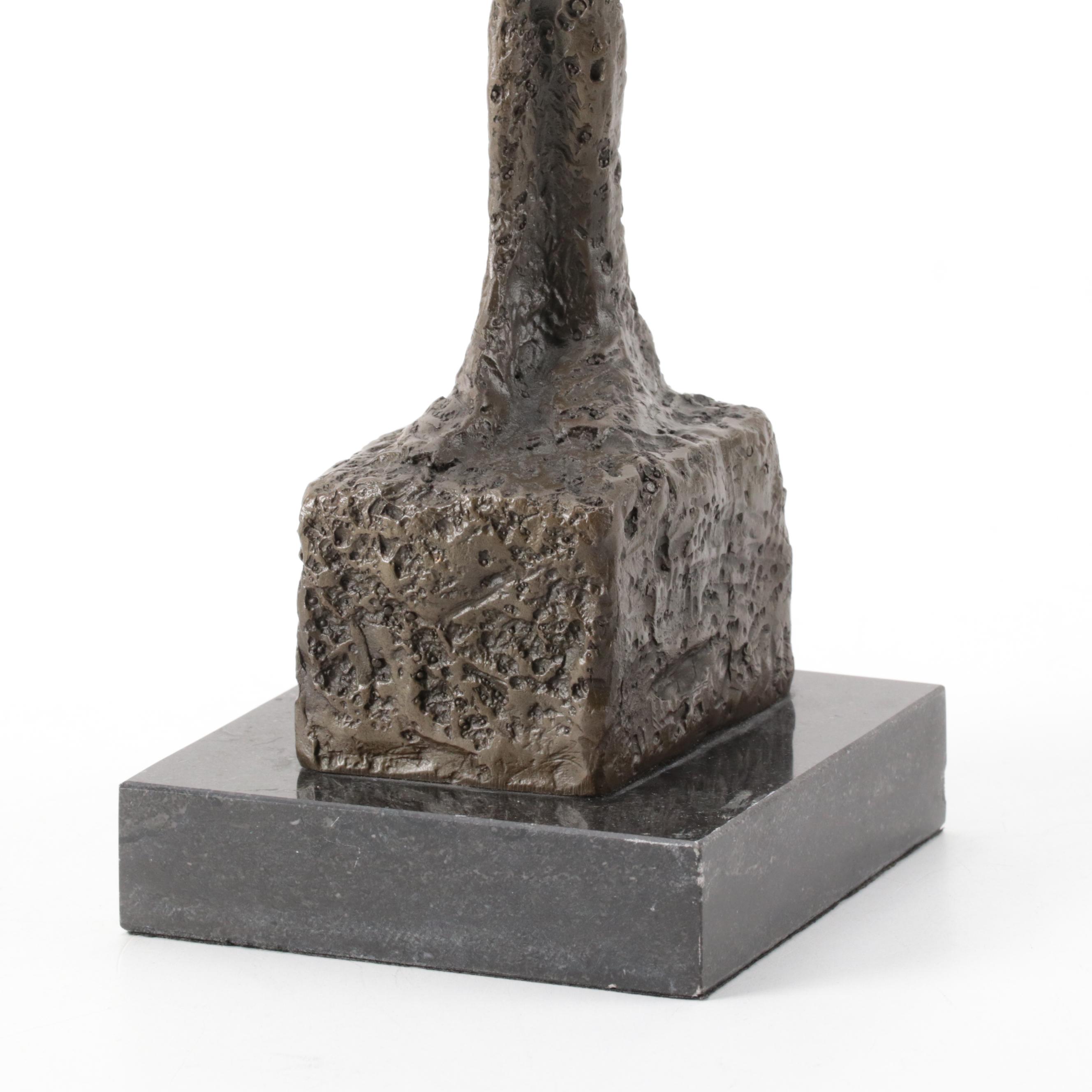 Bronze Sculpture After Alberto Giacometti, Circa 2000