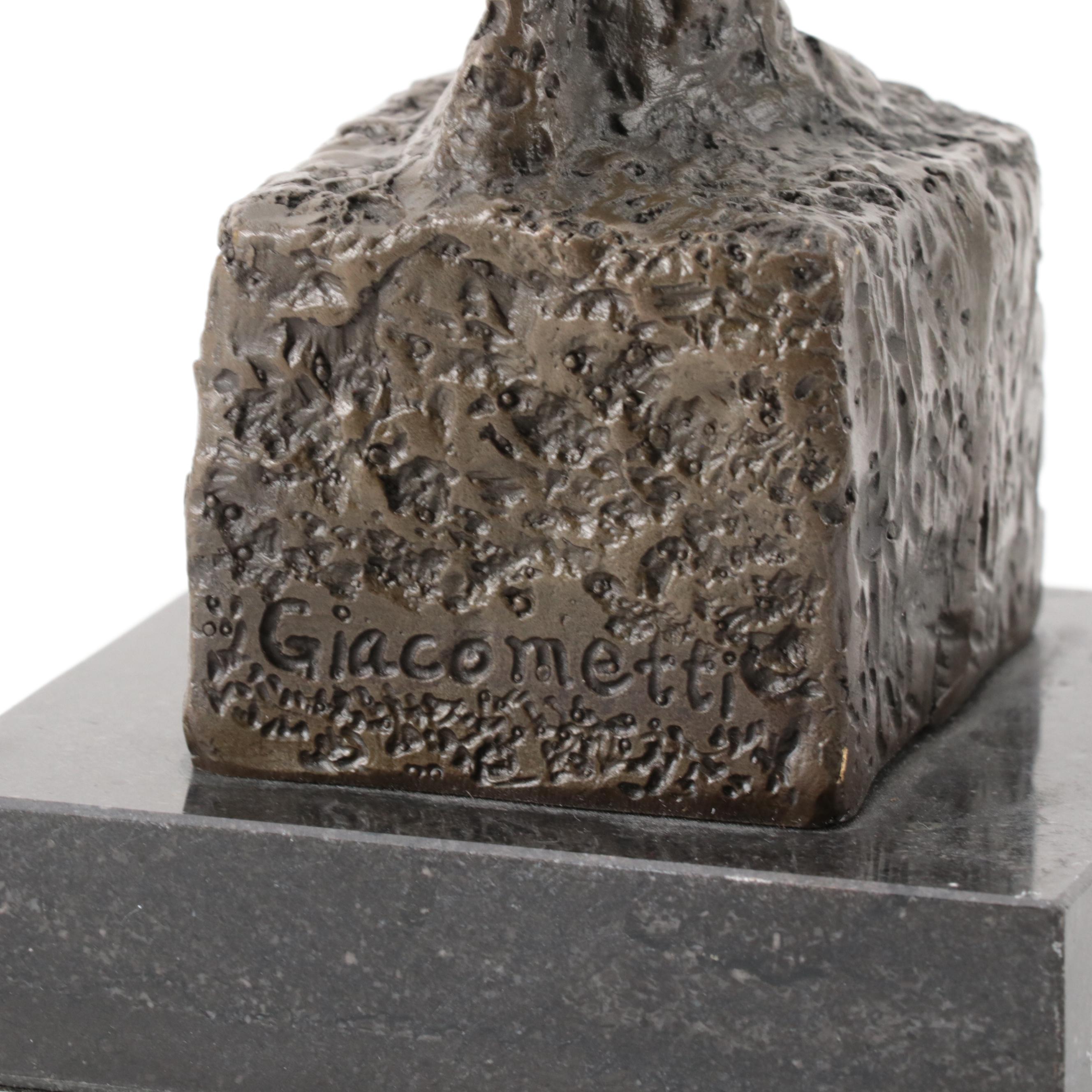 Bronze Sculpture After Alberto Giacometti, Circa 2000