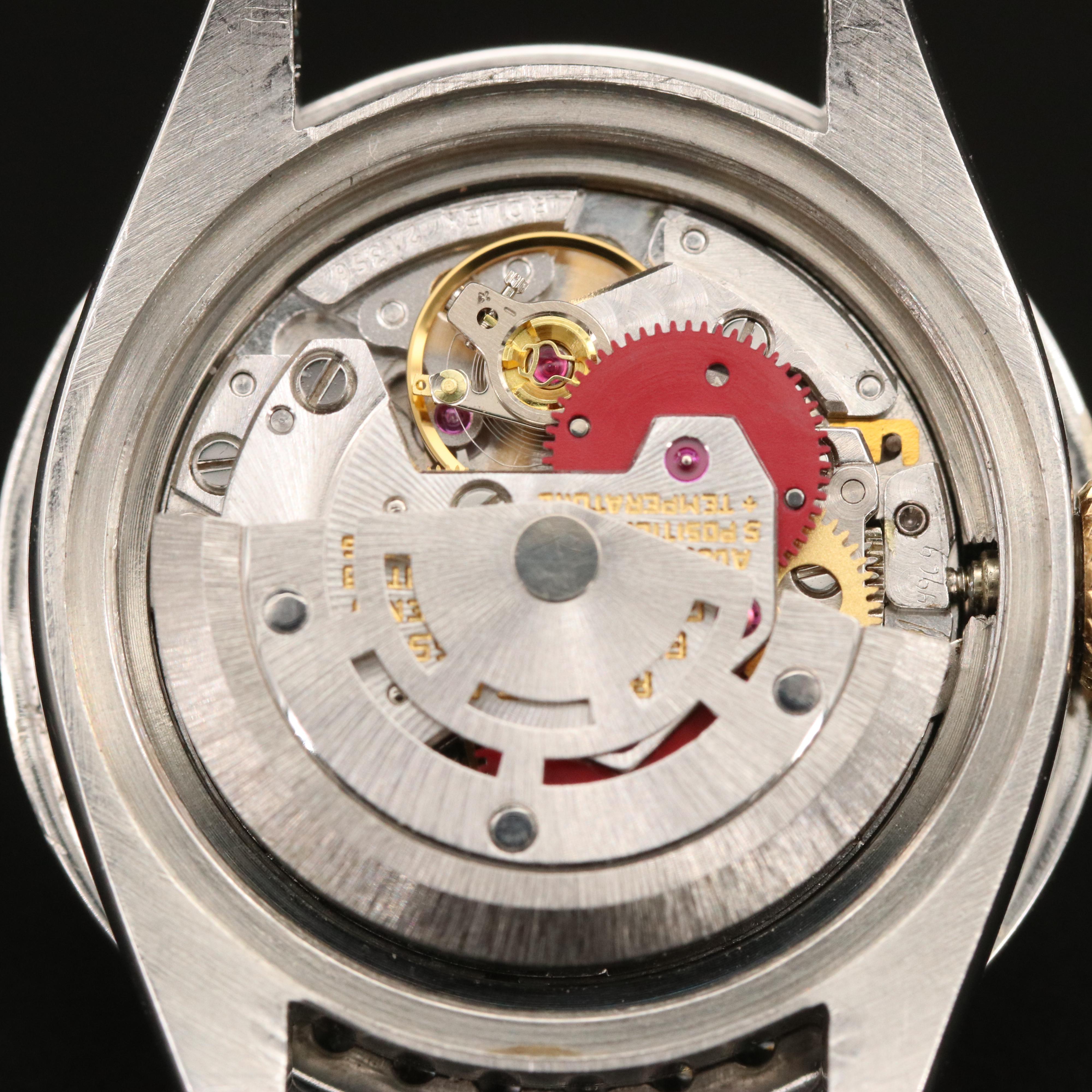 1981 Rolex Oyster Perpetual Datejust 14K 1.25 CTW Diamond Bezel Watch