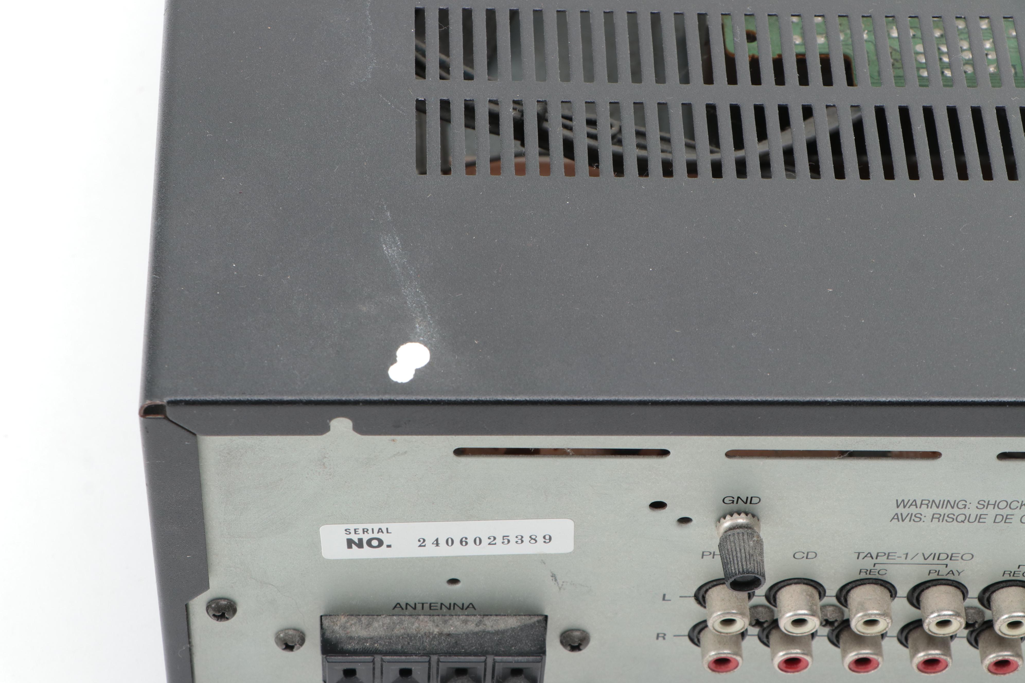 Onkyo Model TX-910 Quartz Synthesized Tuner Amplifier Receiver, Late 20th C.