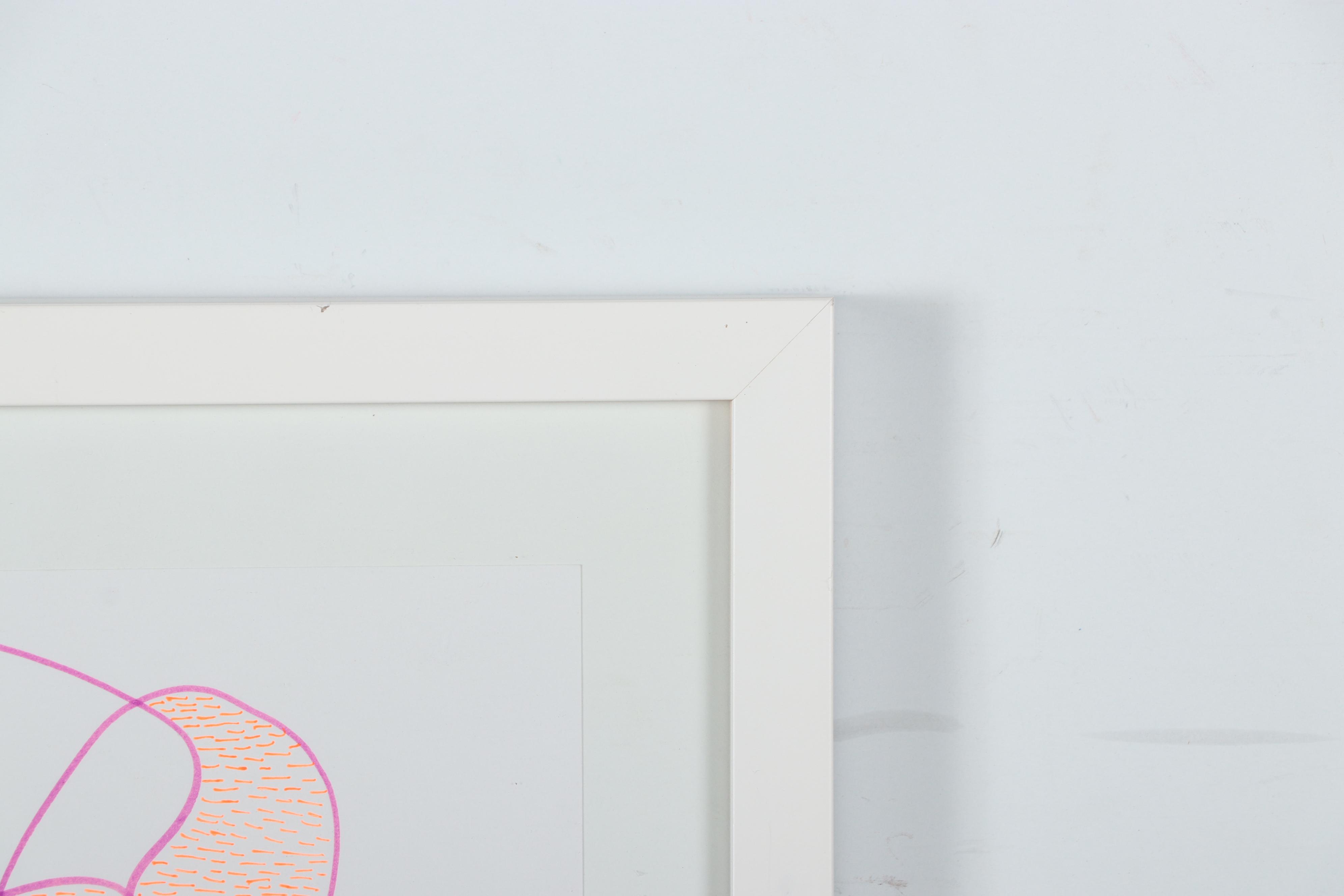 Lois Walker Abstract Color Ink Drawings, 21st Century