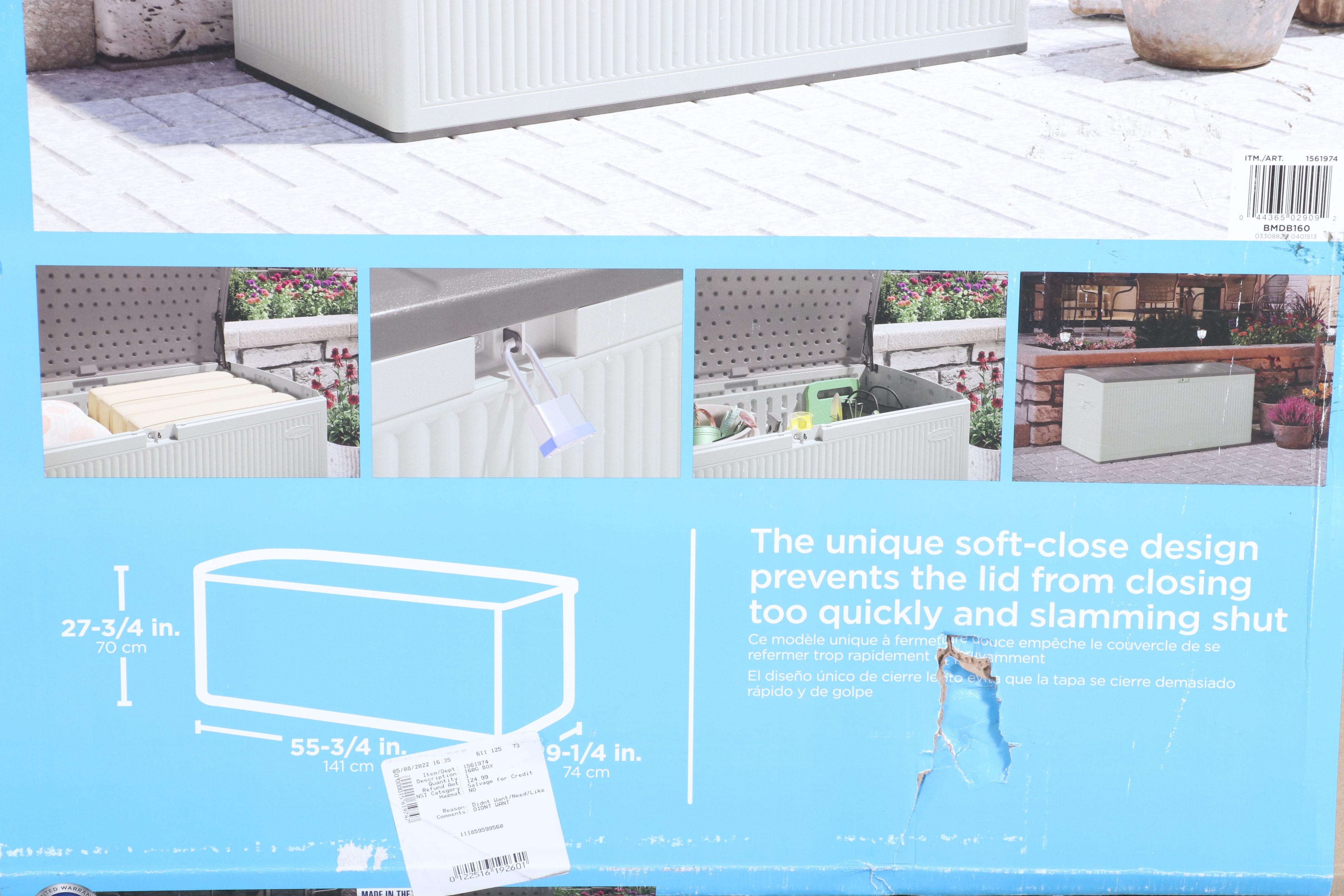 Suncast 160 Gallon Deck Storage Box