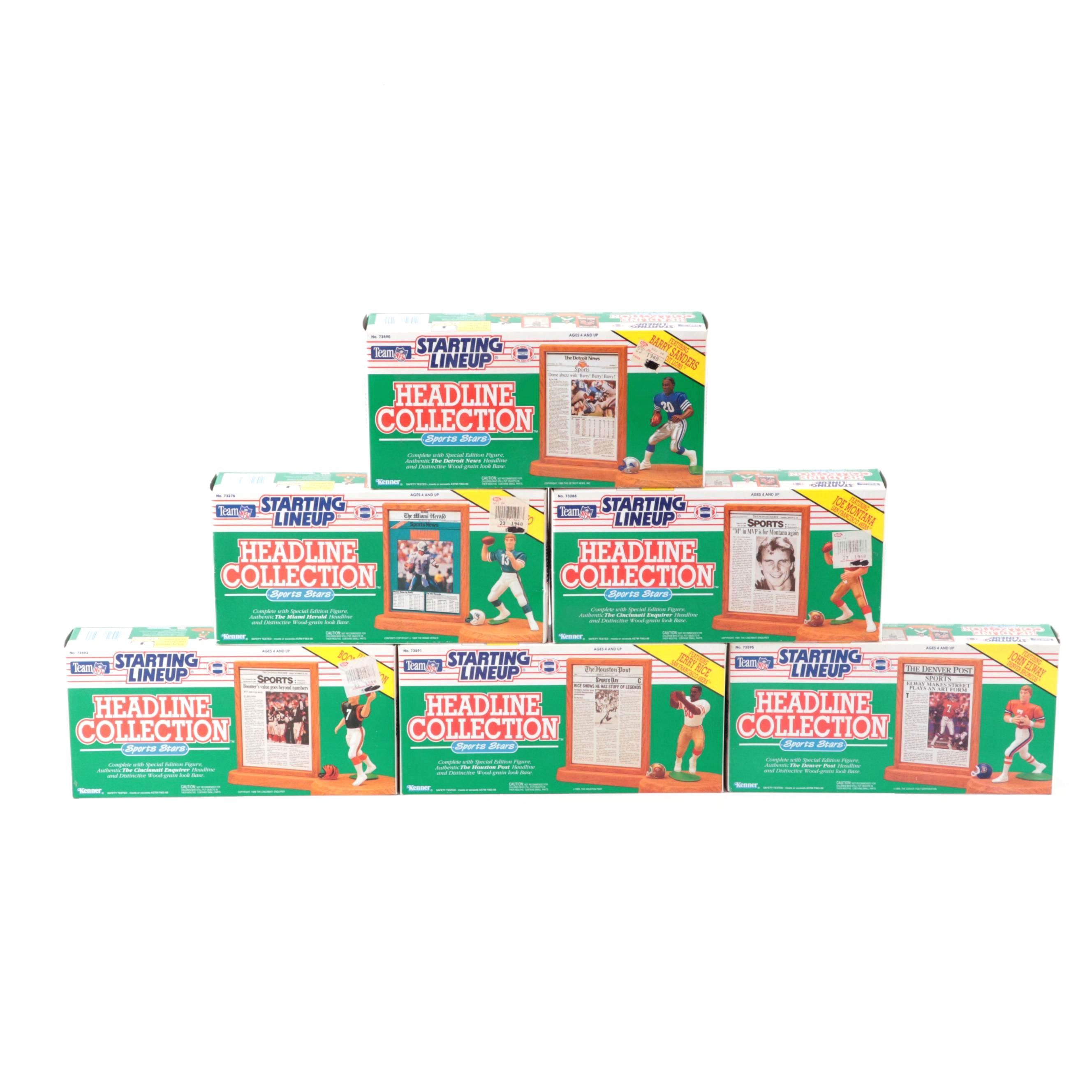 Kenner Starting Lineup Headline Collection Barry Sanders, More Football Figures