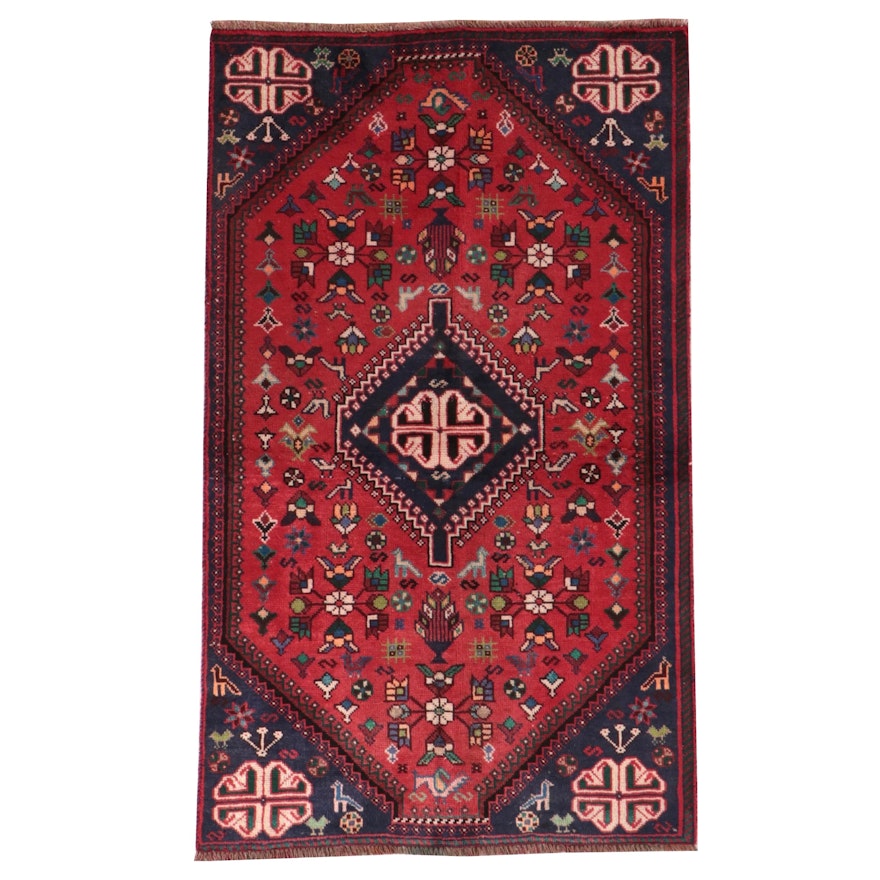 3' x 8'6 Hand-Knotted Persian Abadeh Carpet Runner