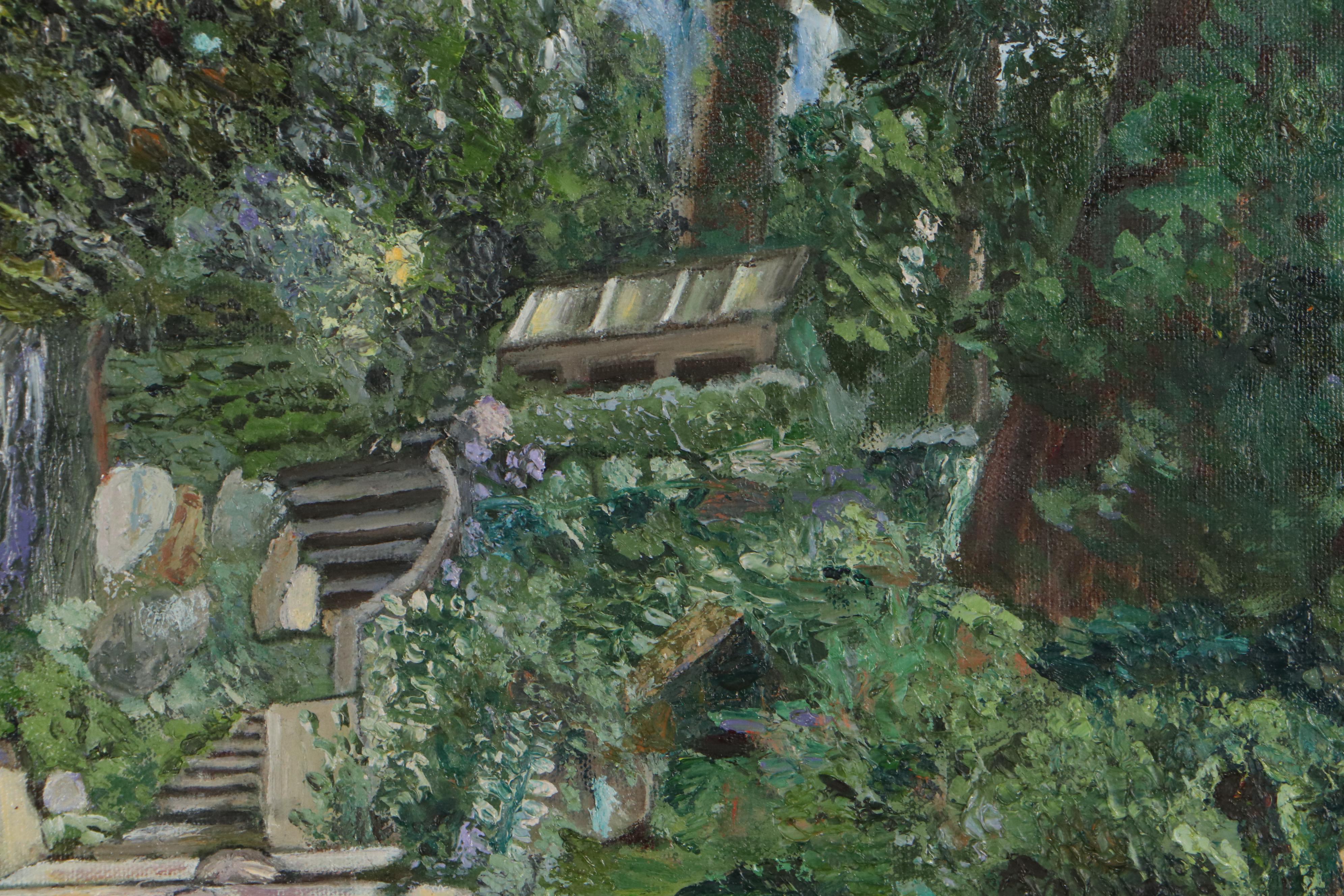 Howard Dobkin Oil Painting "Japanese Retreat"