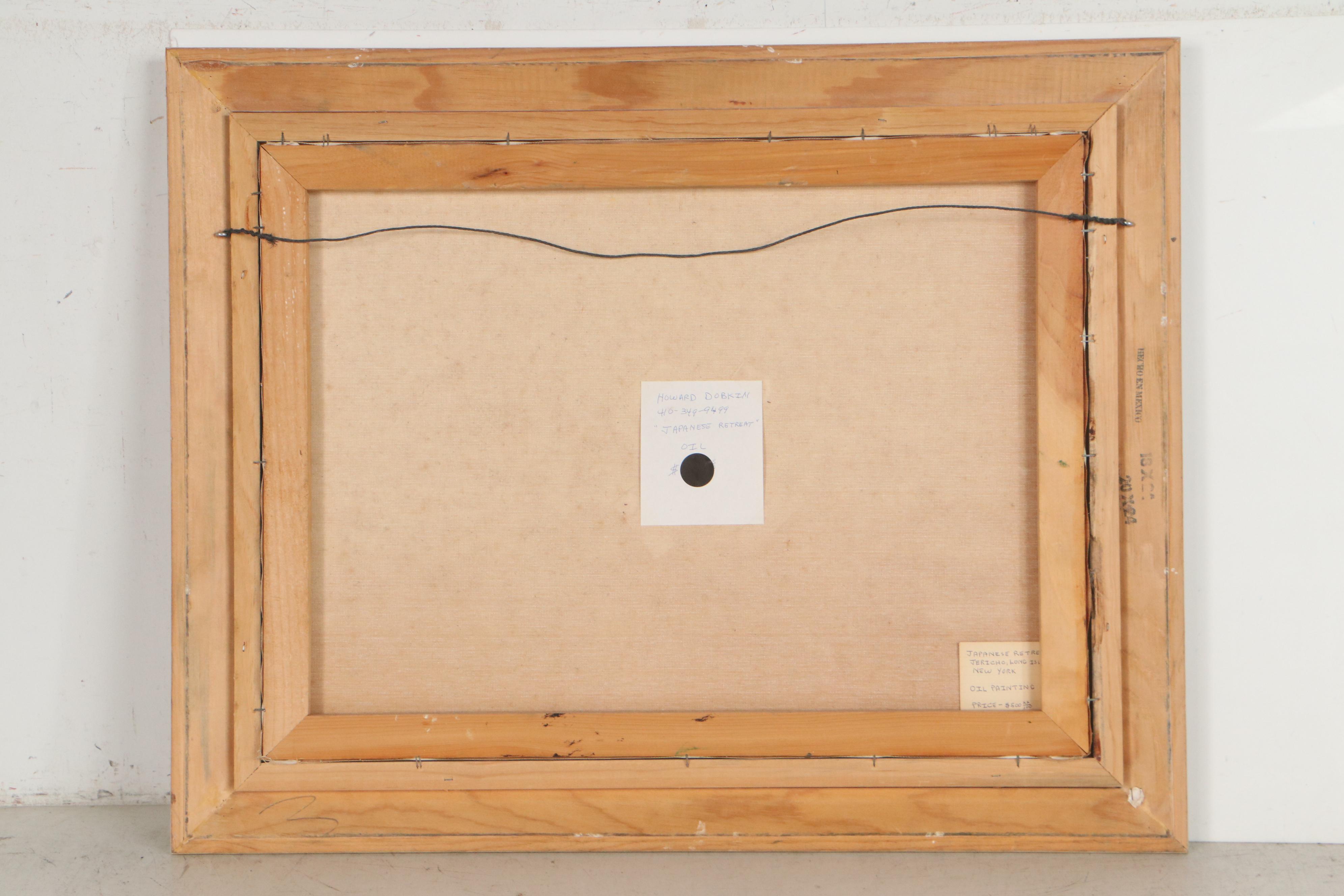 Howard Dobkin Oil Painting "Japanese Retreat"