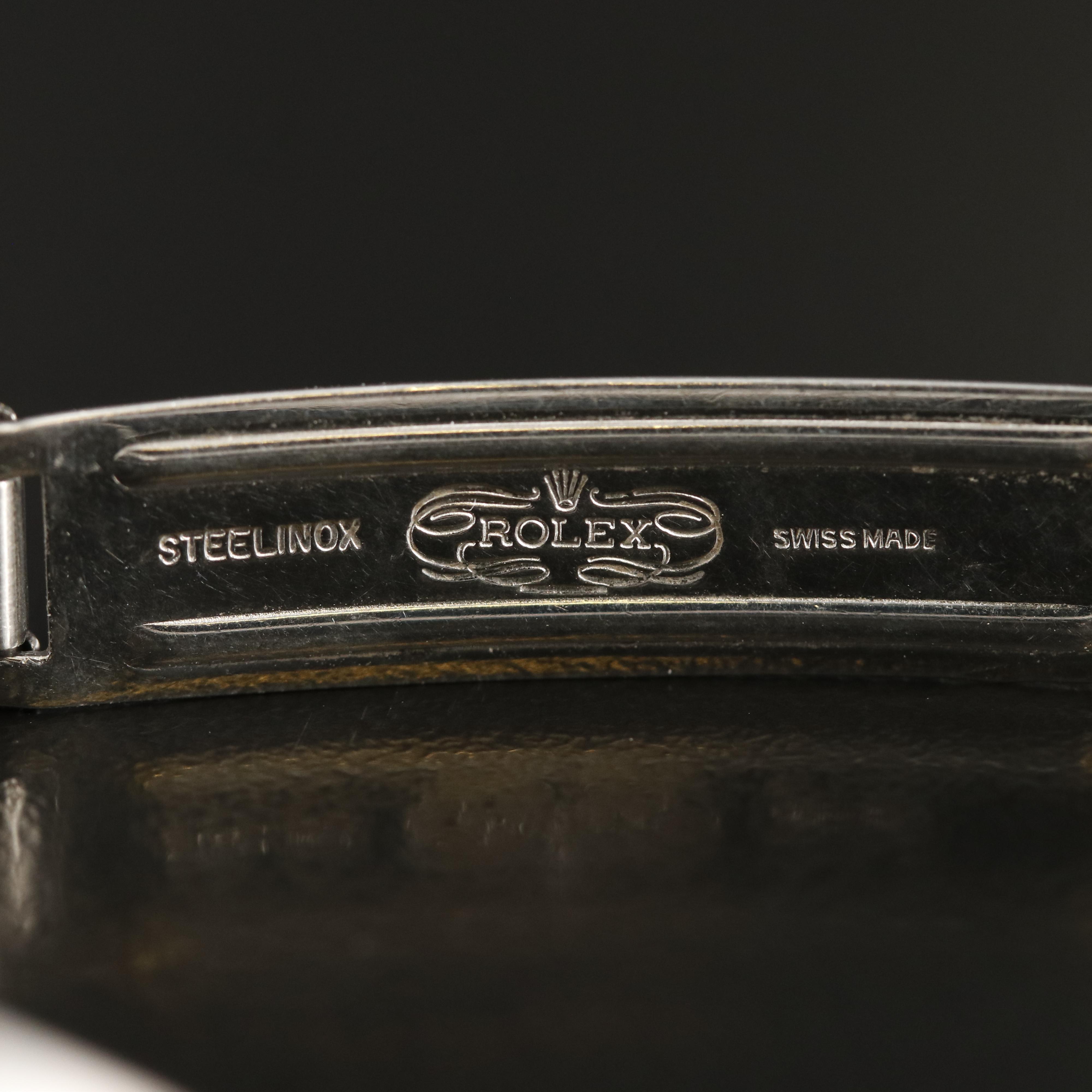 1972 Rolex Oyster Perpetual Emerald and Diamond, Mother-of-Pearl Dial Watch