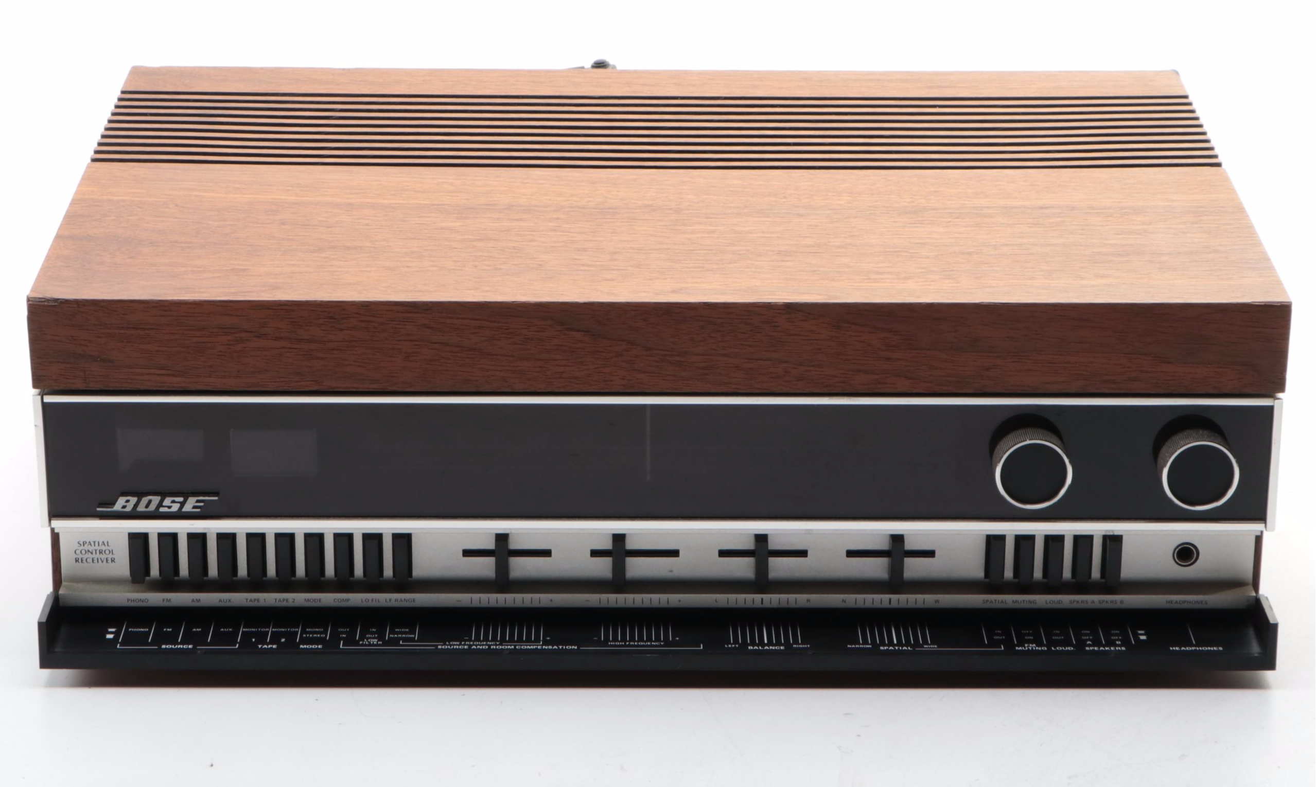 Bose Model 551 Spatial Control Mahogany Veneer Stereo Receiver, Late 20th C