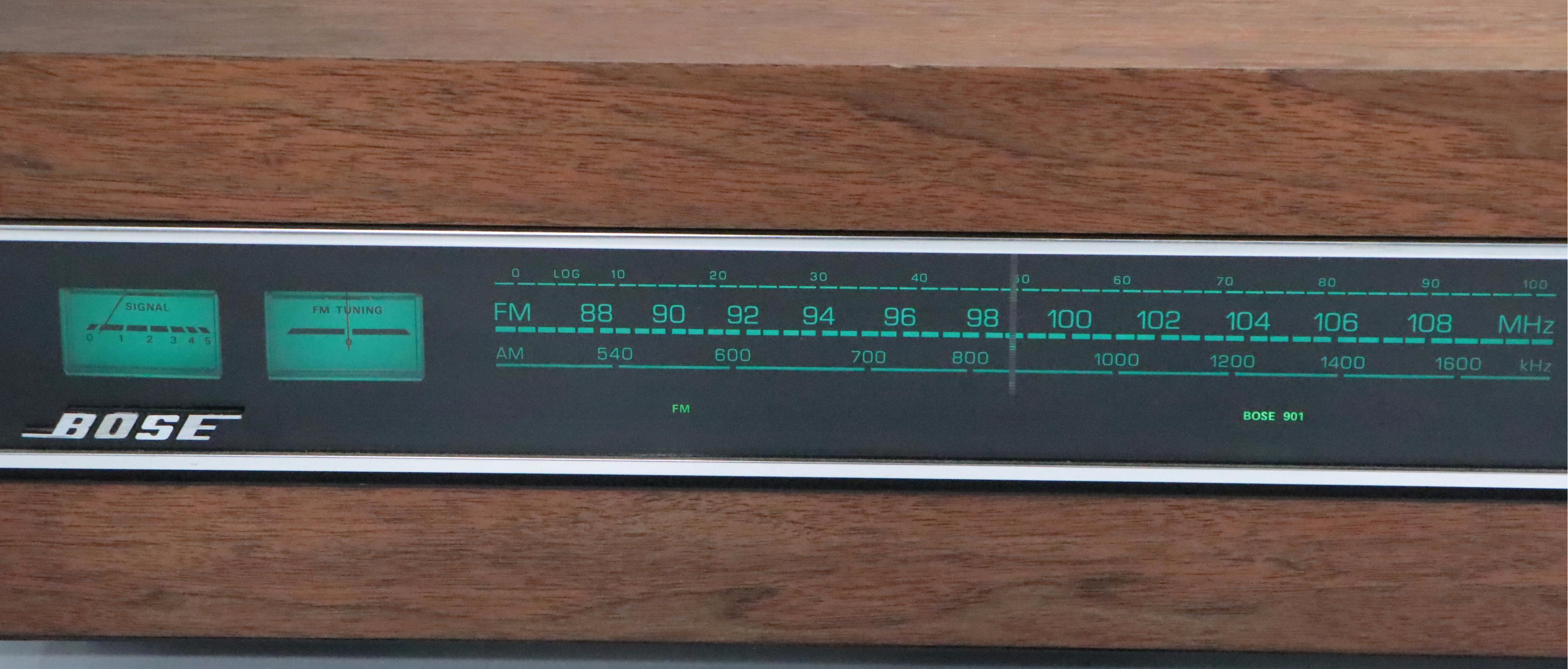 Bose Model 551 Spatial Control Mahogany Veneer Stereo Receiver, Late 20th C