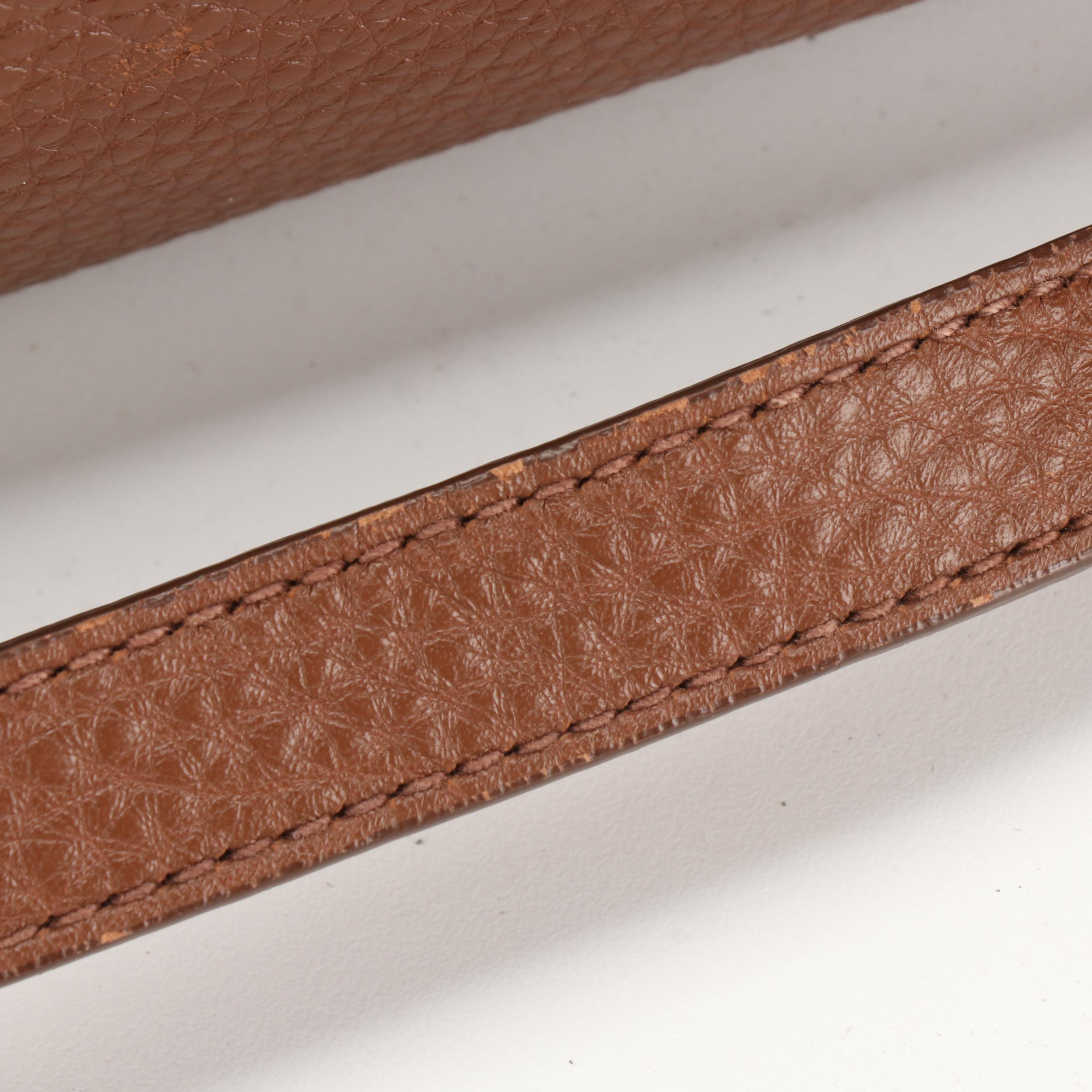 Prada Two-Way Tote in Brown Vitello Daino Leather