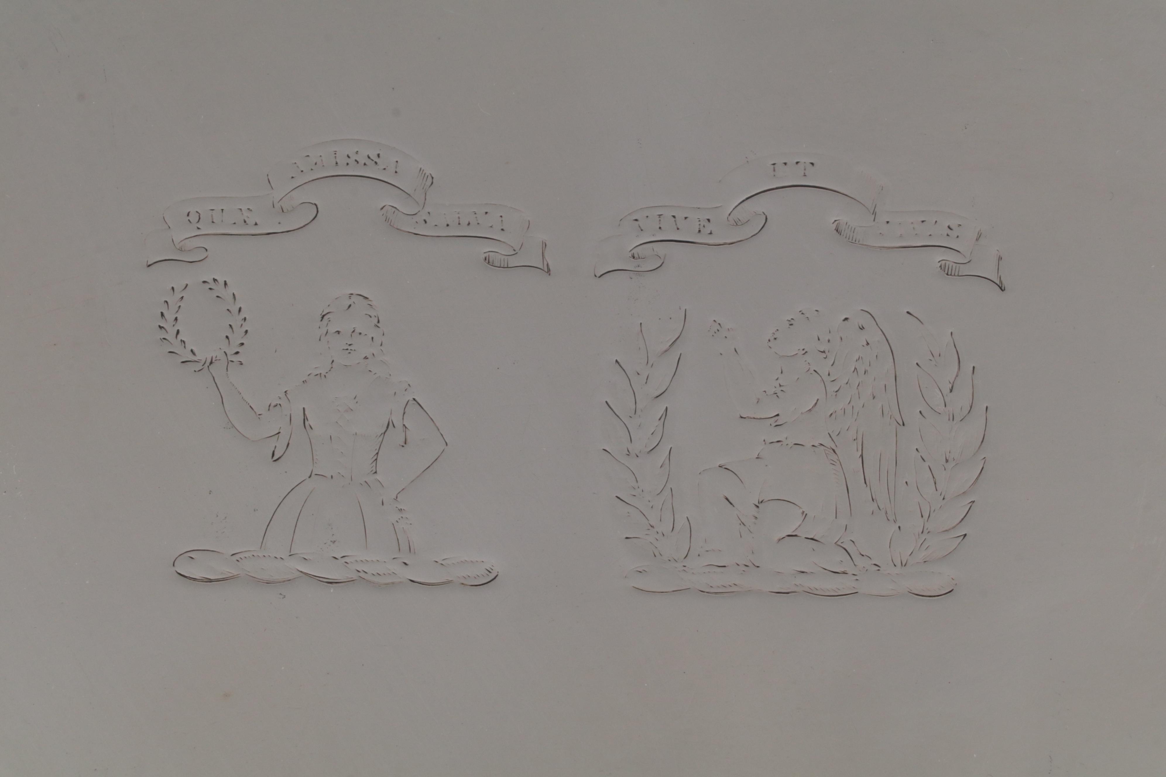 John Crouch I & Thomas Hannam Sterling Silver Wedding Tray, 1796