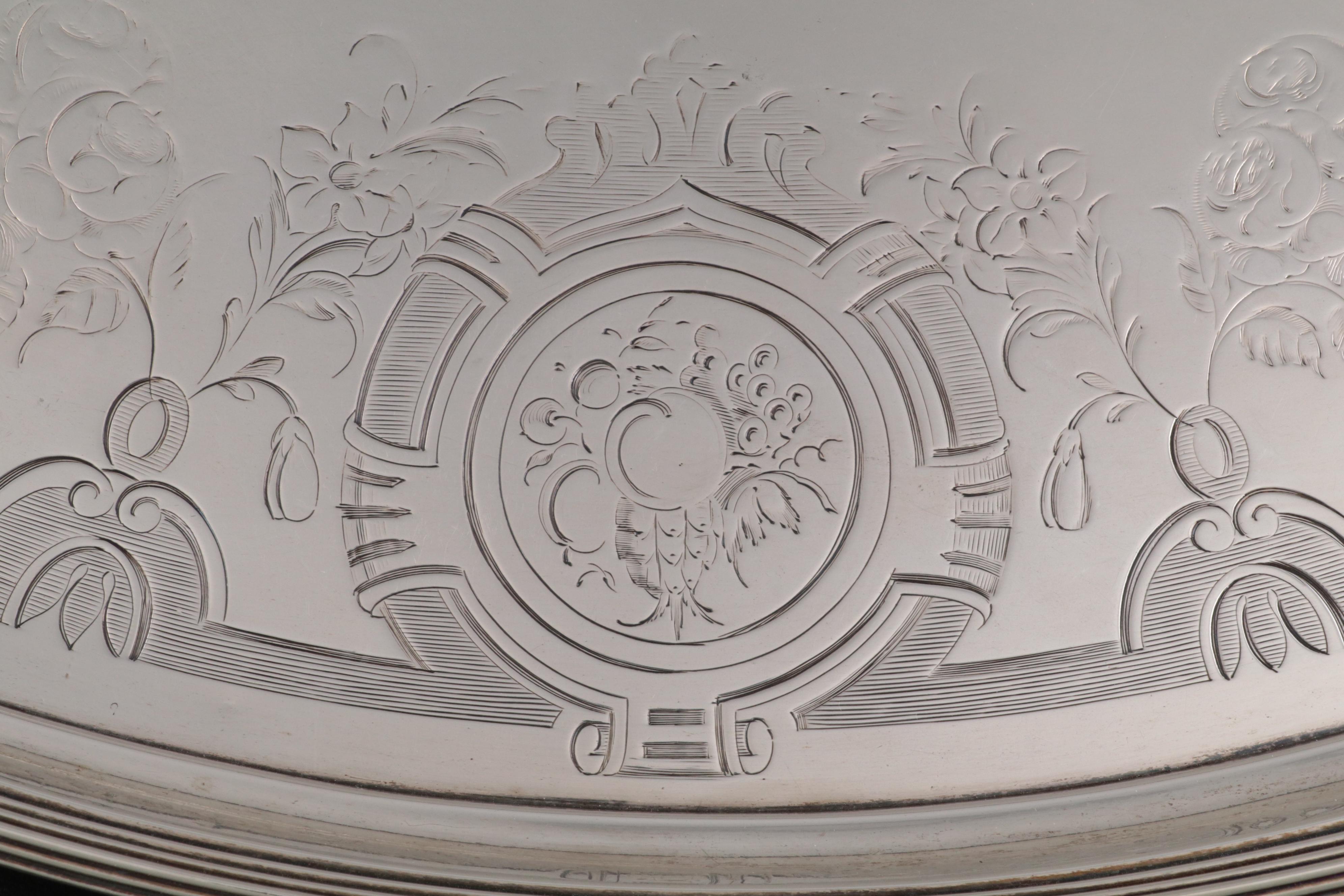 John Crouch I & Thomas Hannam Sterling Silver Wedding Tray, 1796