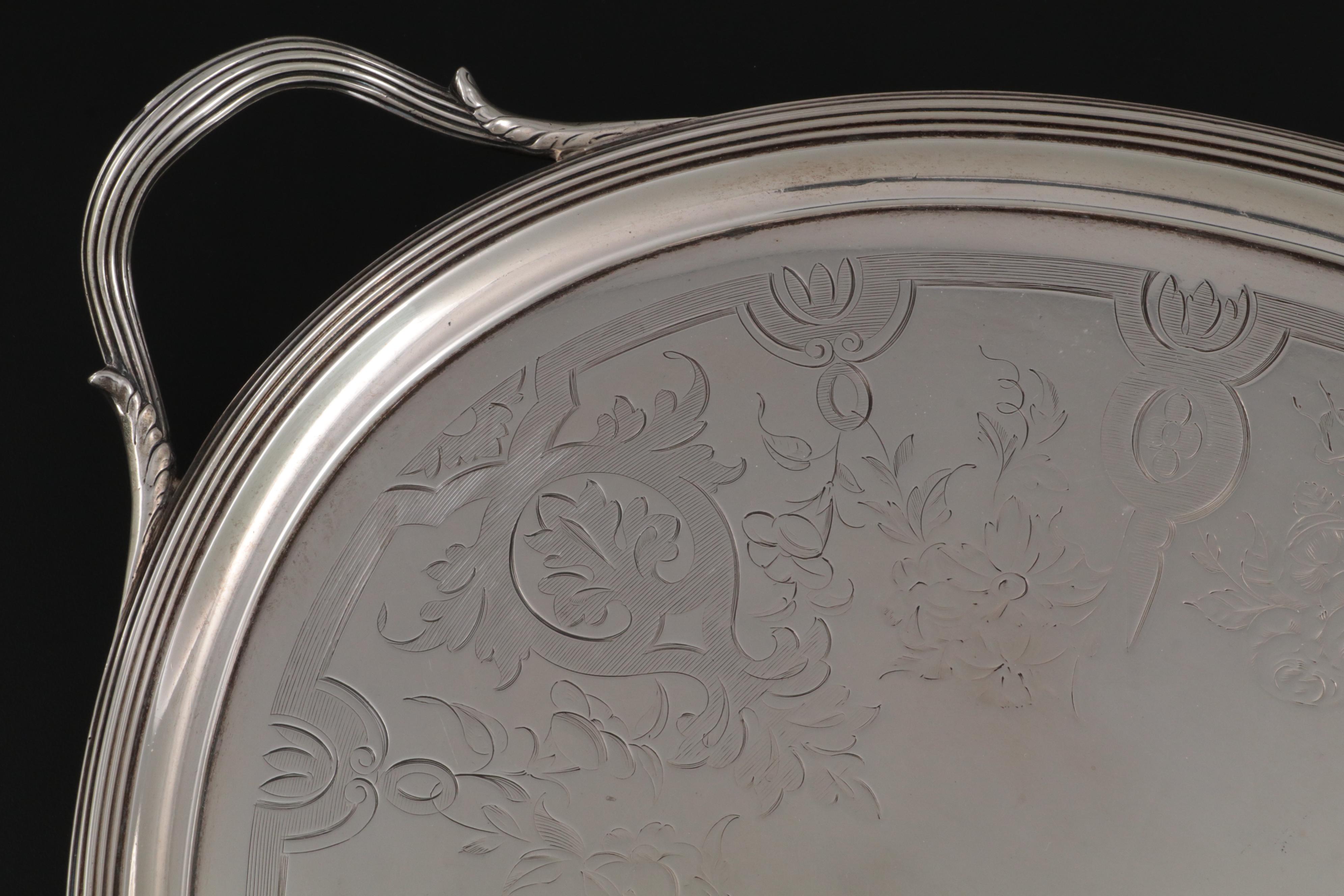 John Crouch I & Thomas Hannam Sterling Silver Wedding Tray, 1796