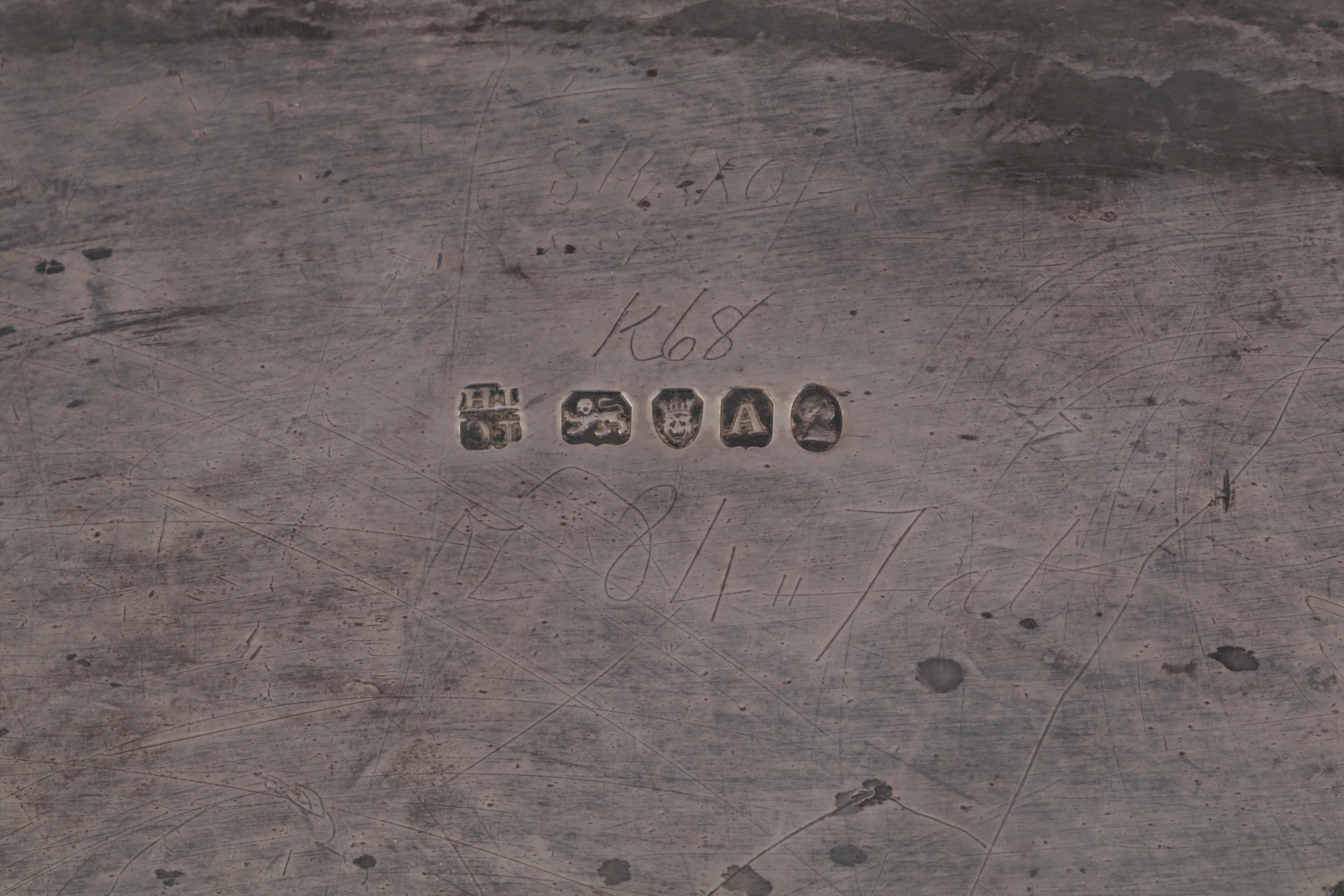 John Crouch I & Thomas Hannam Sterling Silver Wedding Tray, 1796